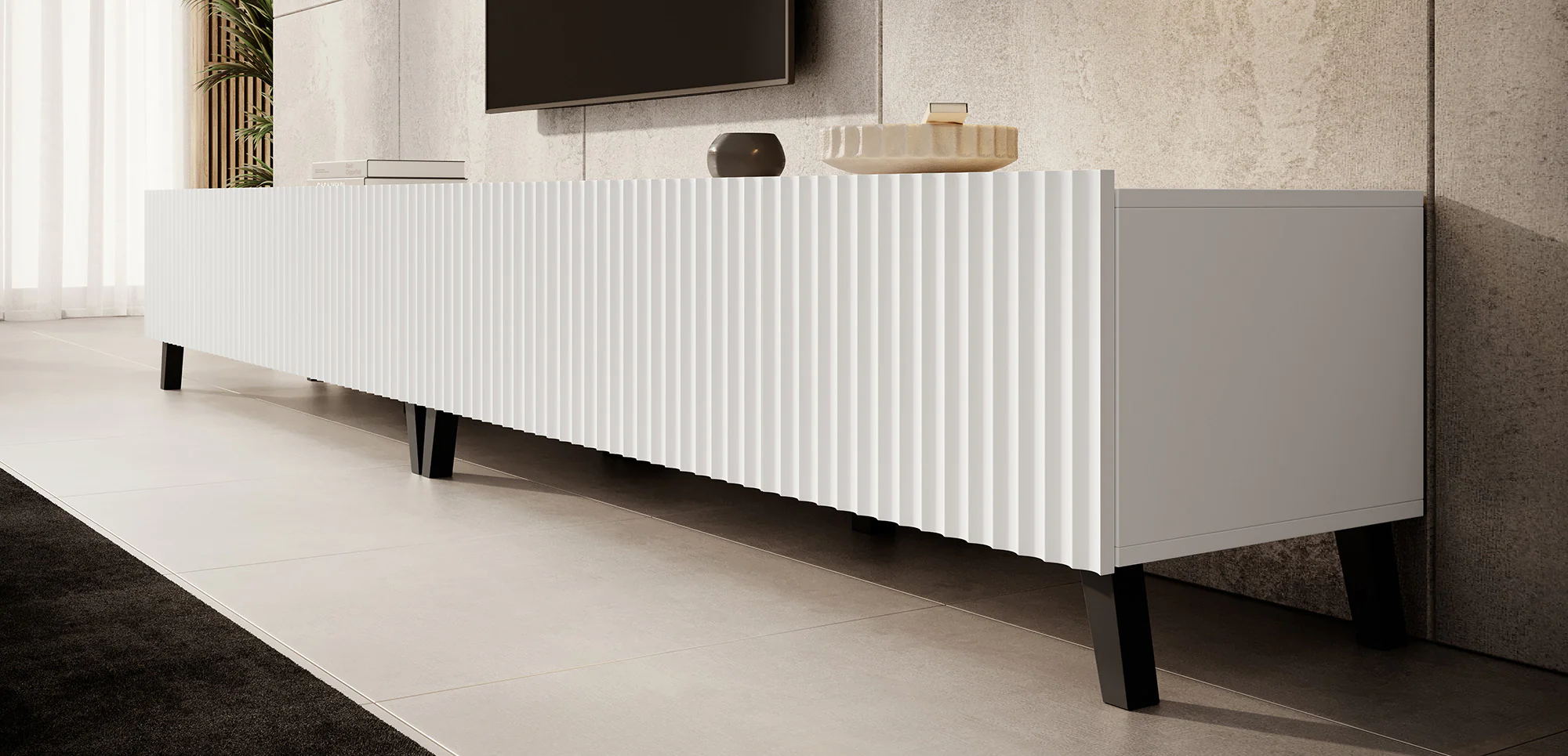 Pepinos 2 - TV-Meubel - Wit - 300x42x44 cm - Image 4