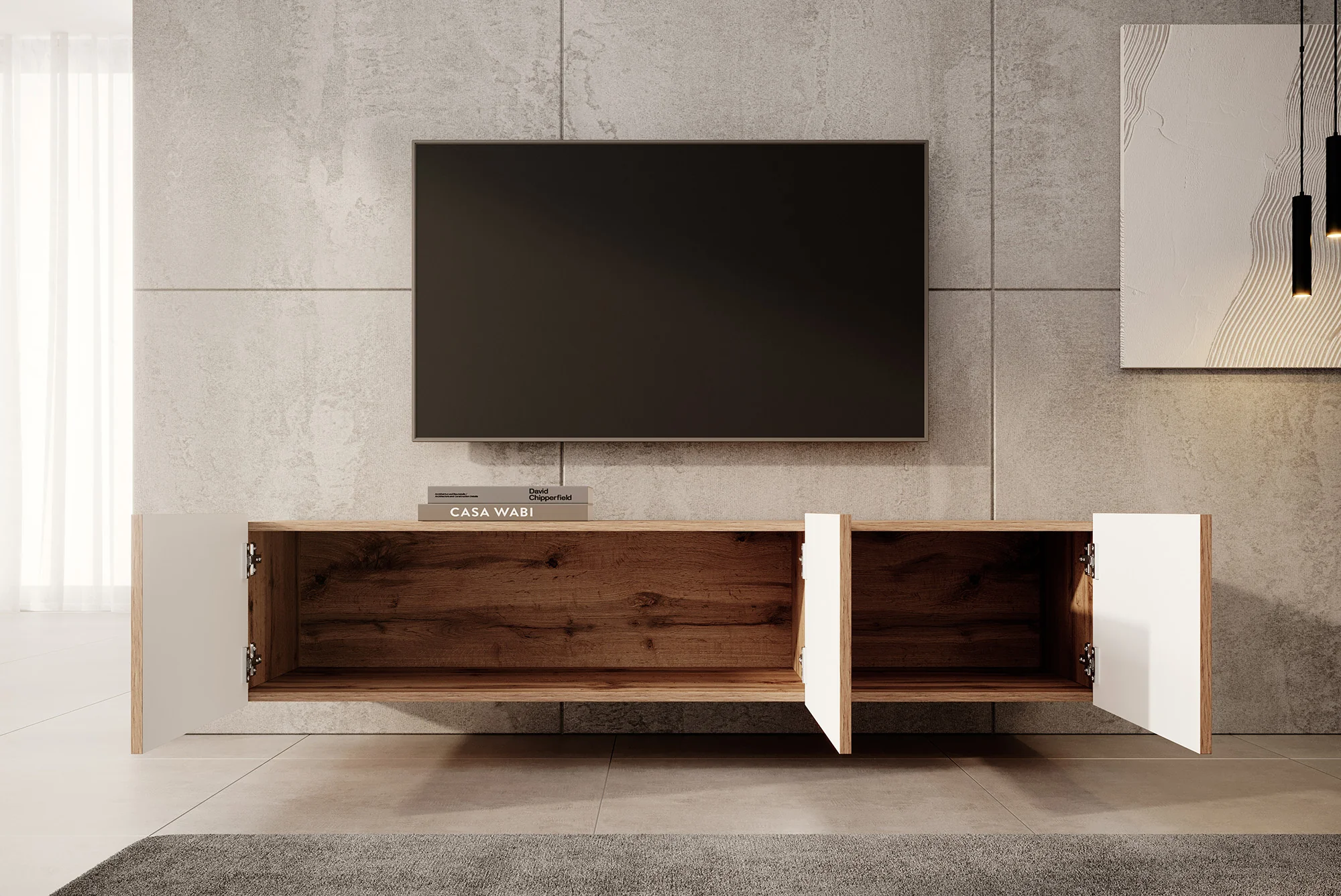 Pepinos - TV-Meubel - Eiken - 150x42x33 cm - Image 2