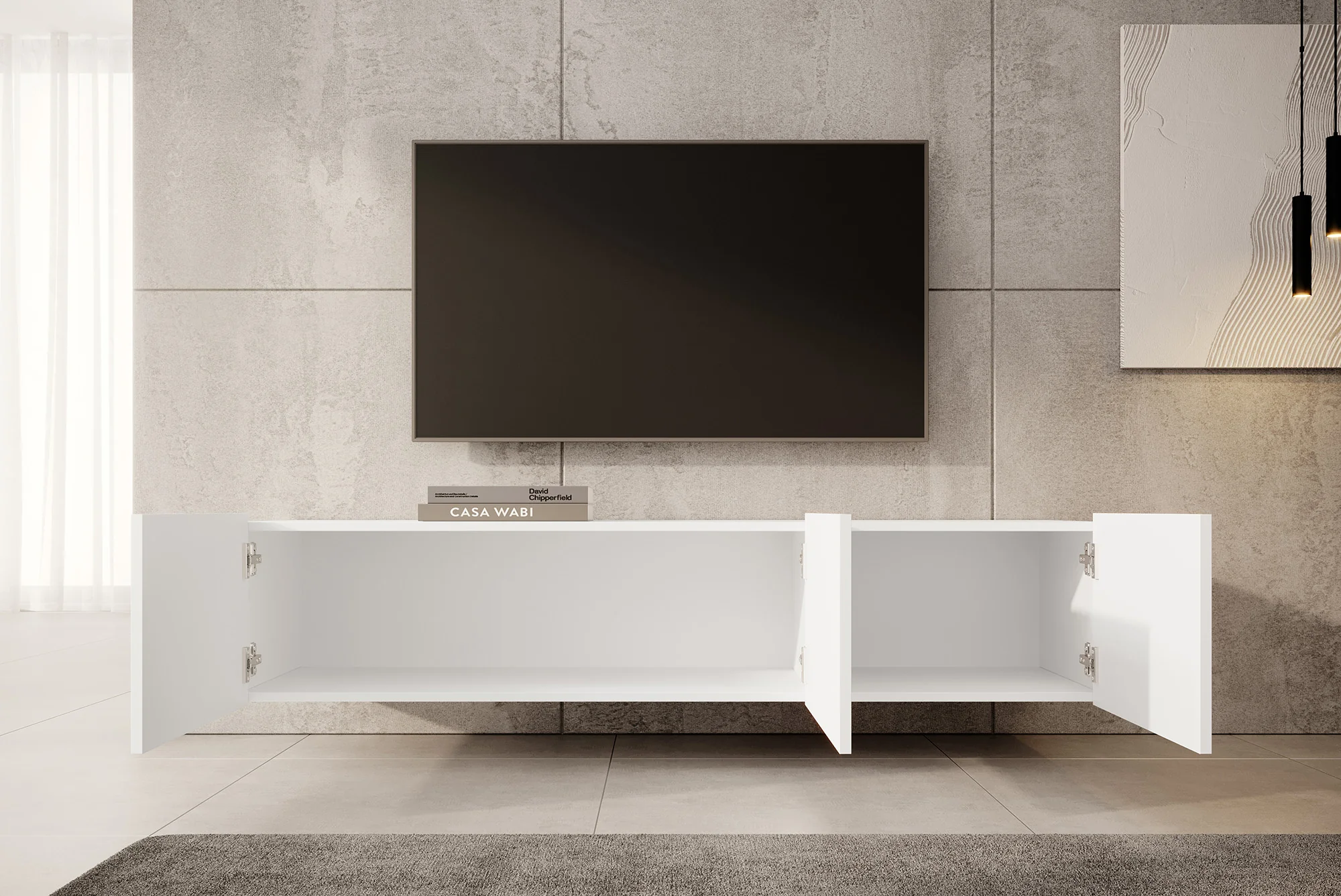 Pepinos - TV-Meubel - Wit - 150x42x33 cm - Image 2