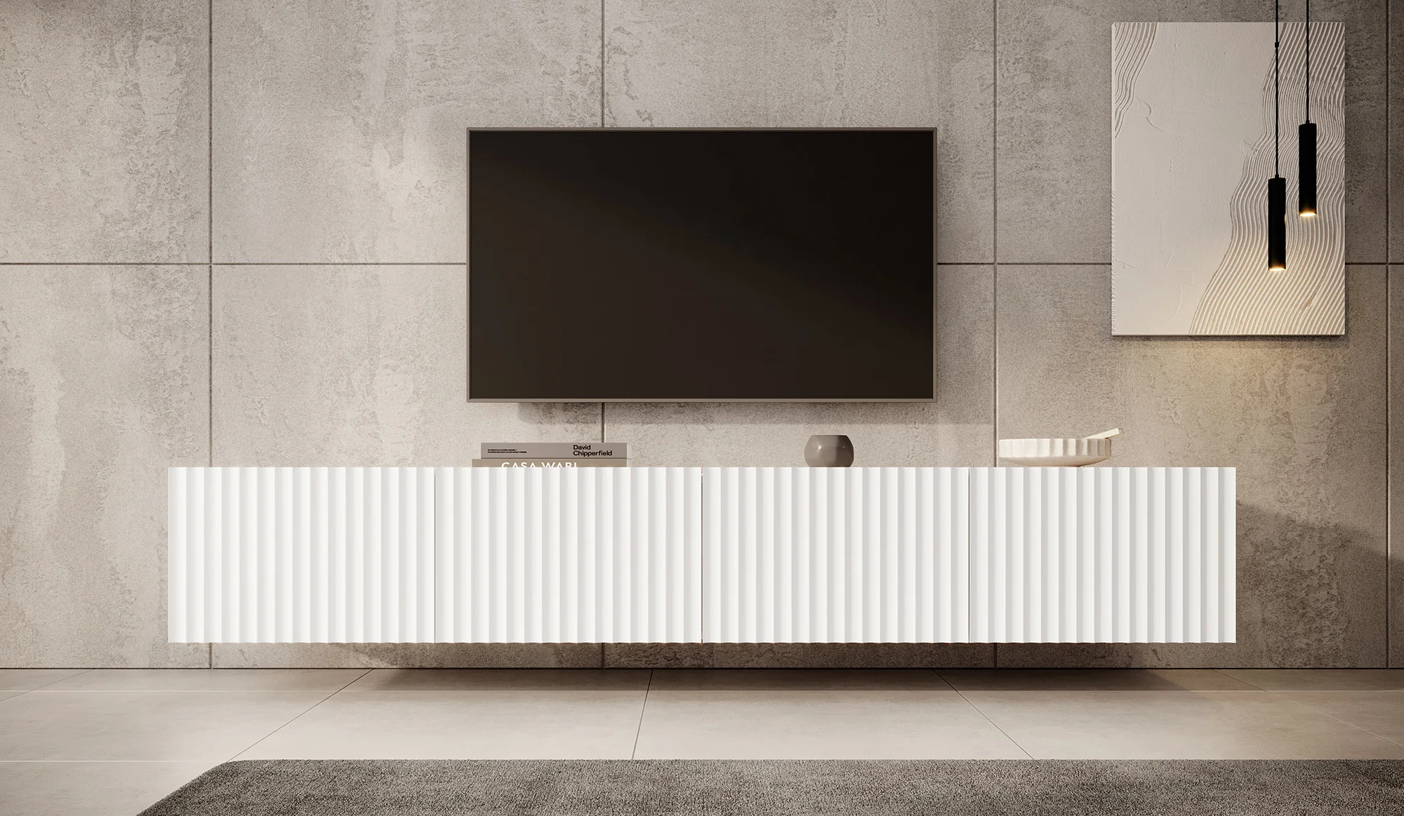 Pepinos - TV-Meubel - Wit - 200x42x33 cm - Image 3