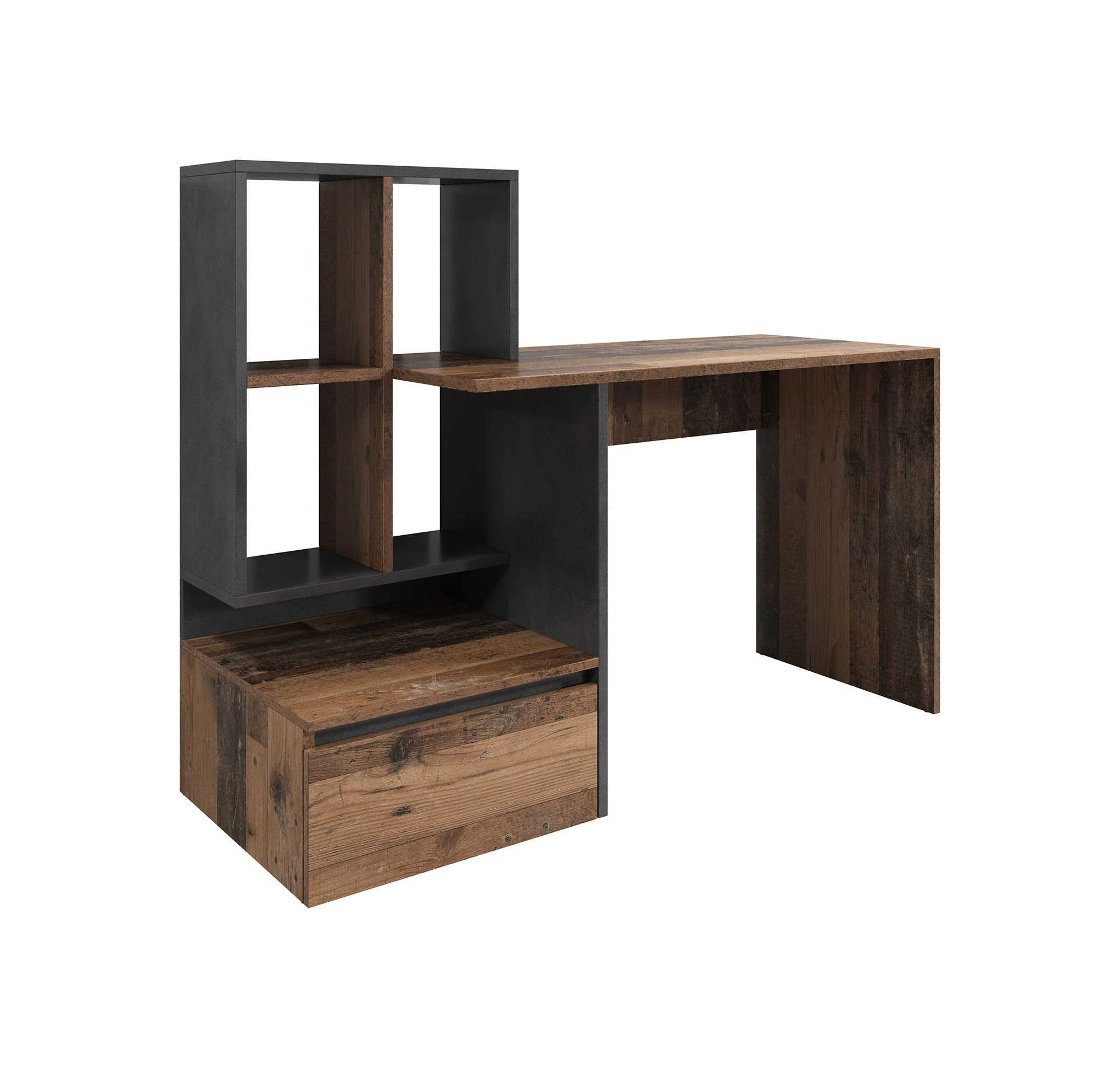 Pierre 2 - Bureau - Donker eiken/antraciet - 145x52 cm - Image 6