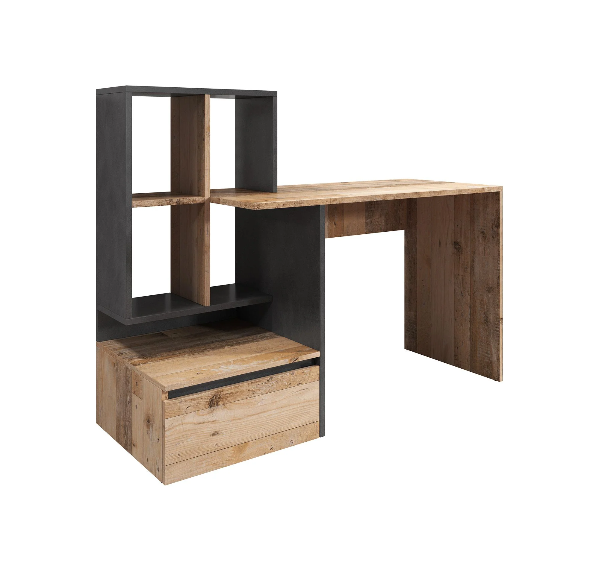 Pierre 2 - Bureau - Licht eiken/antraciet - 145x52 cm - Image 6