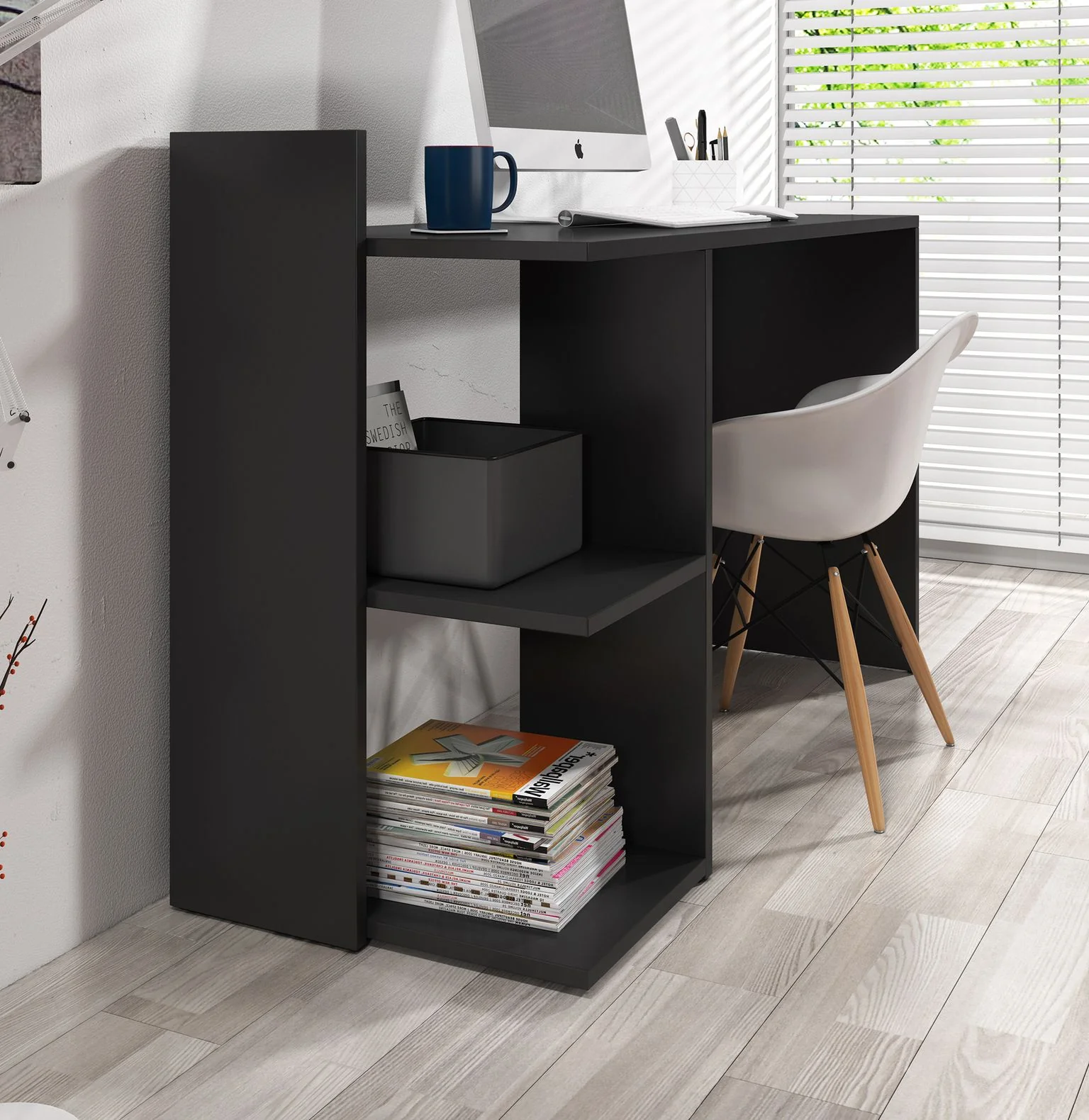 Pierre - Bureau - Zwart - 120x52 cm - Image 3