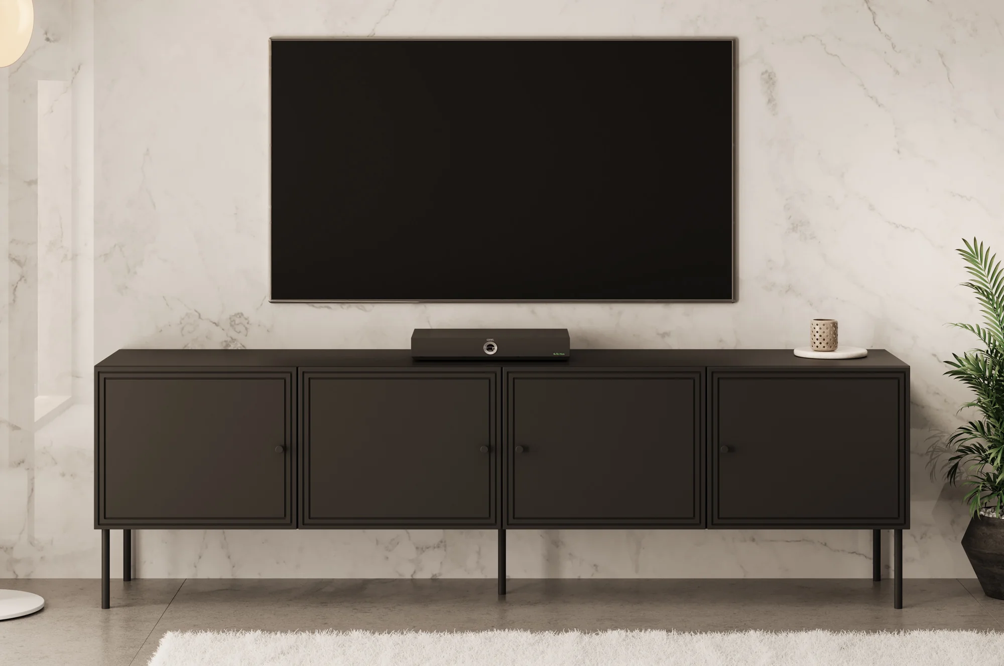 Pierson - TV-Meubel - Zwart - 201 cm - Image 2