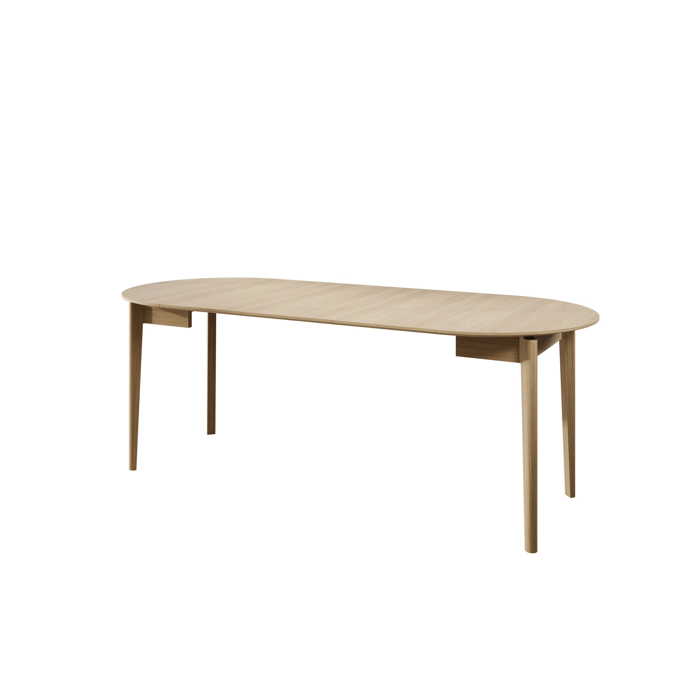 Portino - Eetkamertafel - Licht eiken - 90-210x90x77cm - Image 10