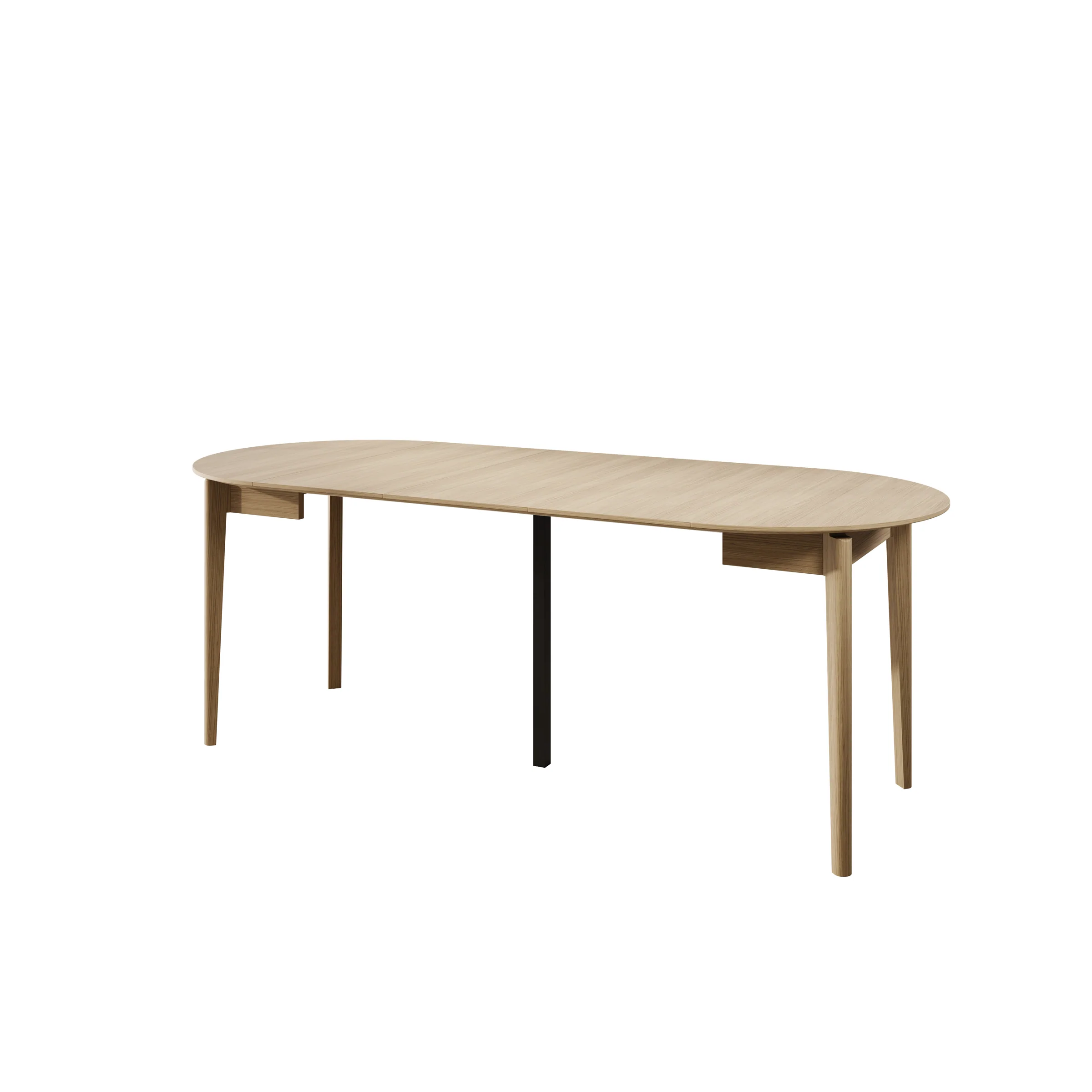 Portino - Eetkamertafel - Licht eiken - 90-210x90x77cm - Image 11