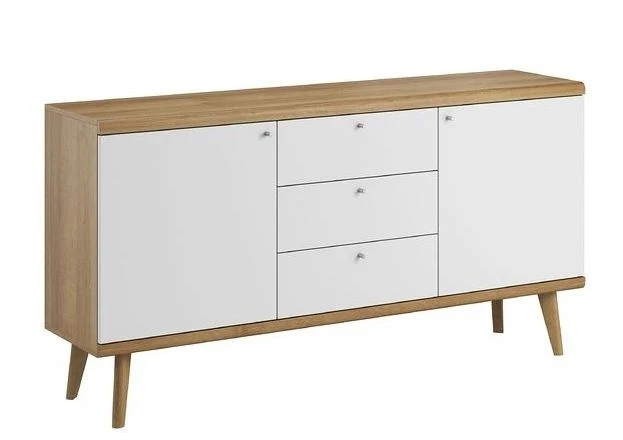 Primavera - Dressoir - Wit/licht eiken - 160x40x83 cm - Image 9