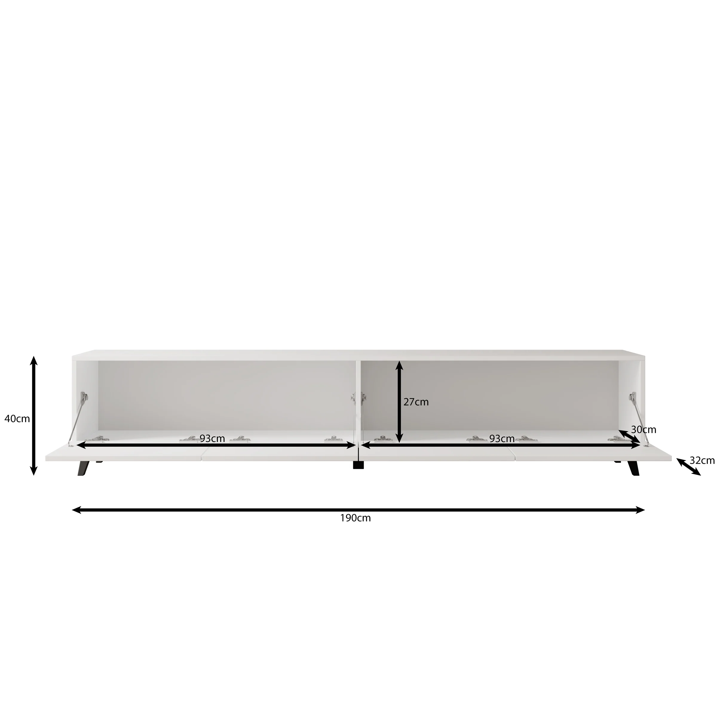 Pulse - TV-Meubel - Wit - 190x33x40 cm - Image 6