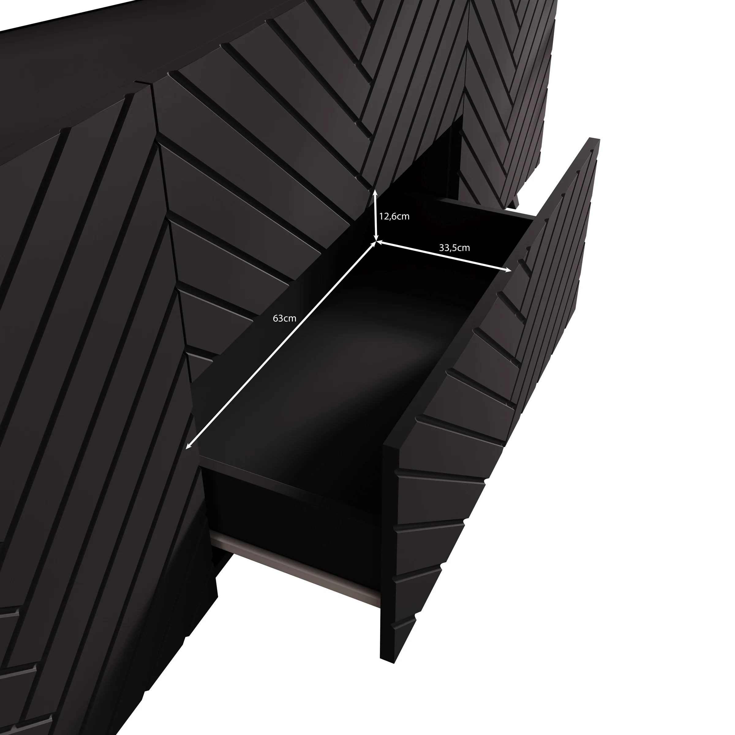 Pulse - TV-Meubel - Zwart - 180x39x69 cm - Image 6