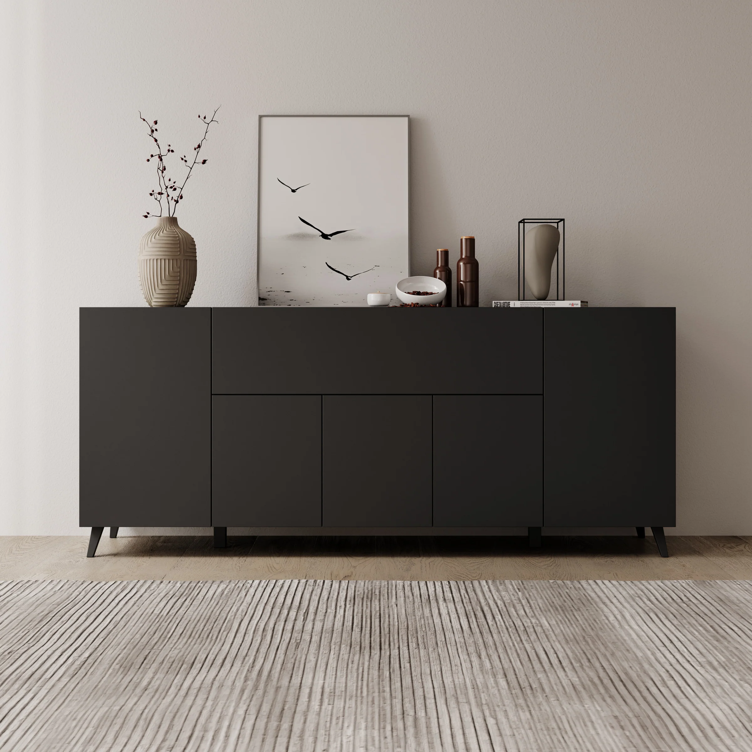 Pulse 4 - Dressoir - Zwart mat - 180x39x76 cm - Image 3