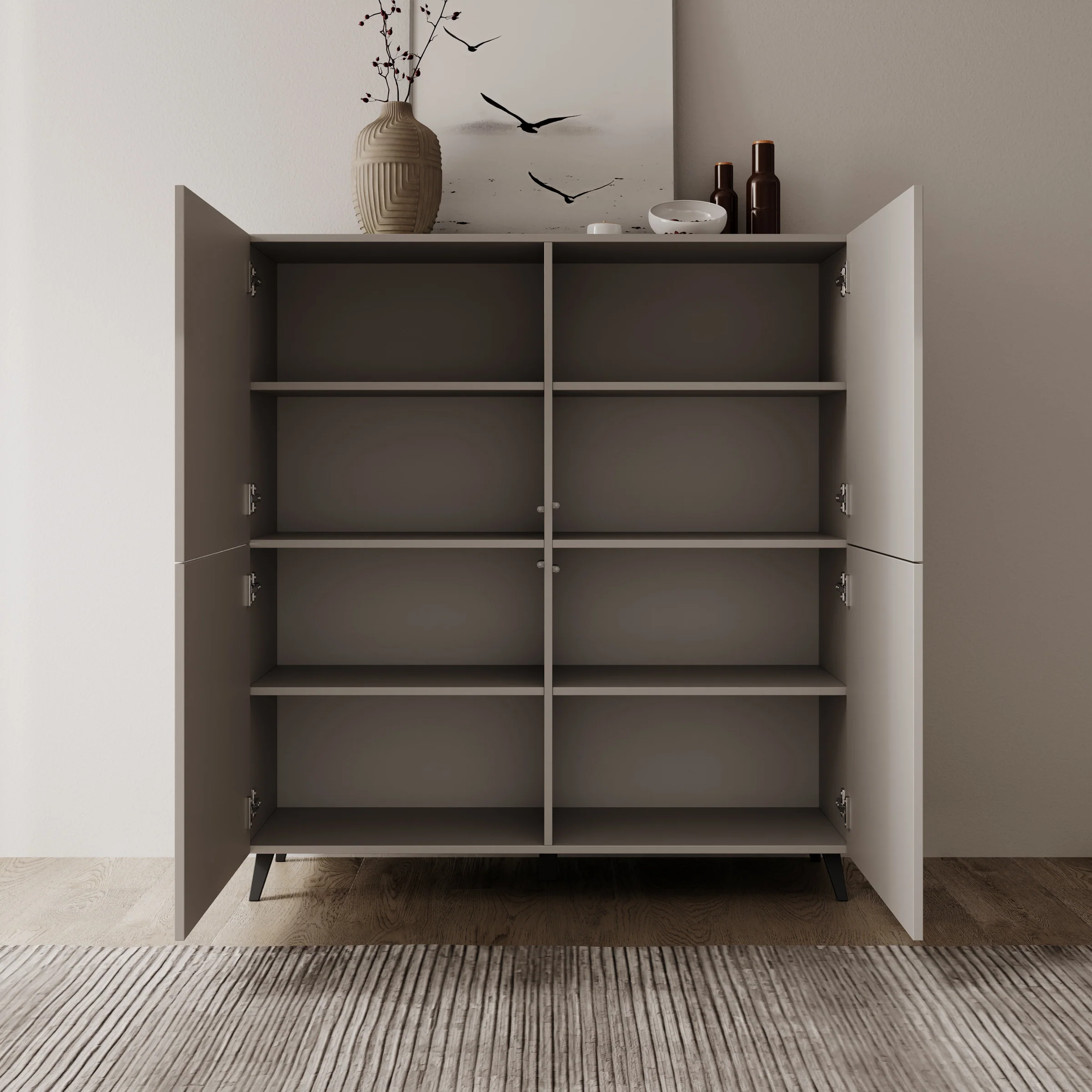 Pulse - Dressoir - Beige - 120x40x130 cm - Image 2