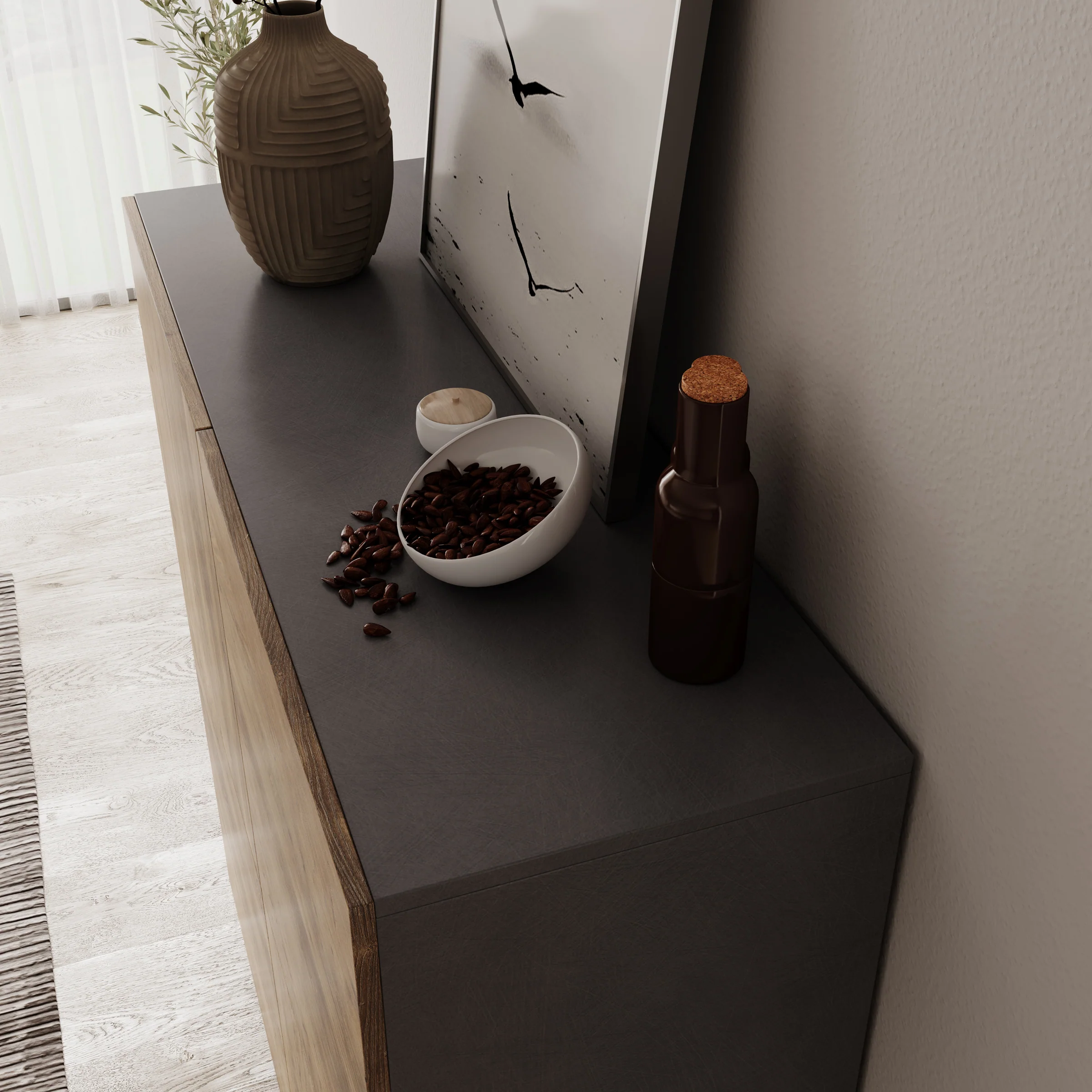 Pulse - Dressoir - Eikenpatroon/Grijs - 120x40x130 cm - Image 5