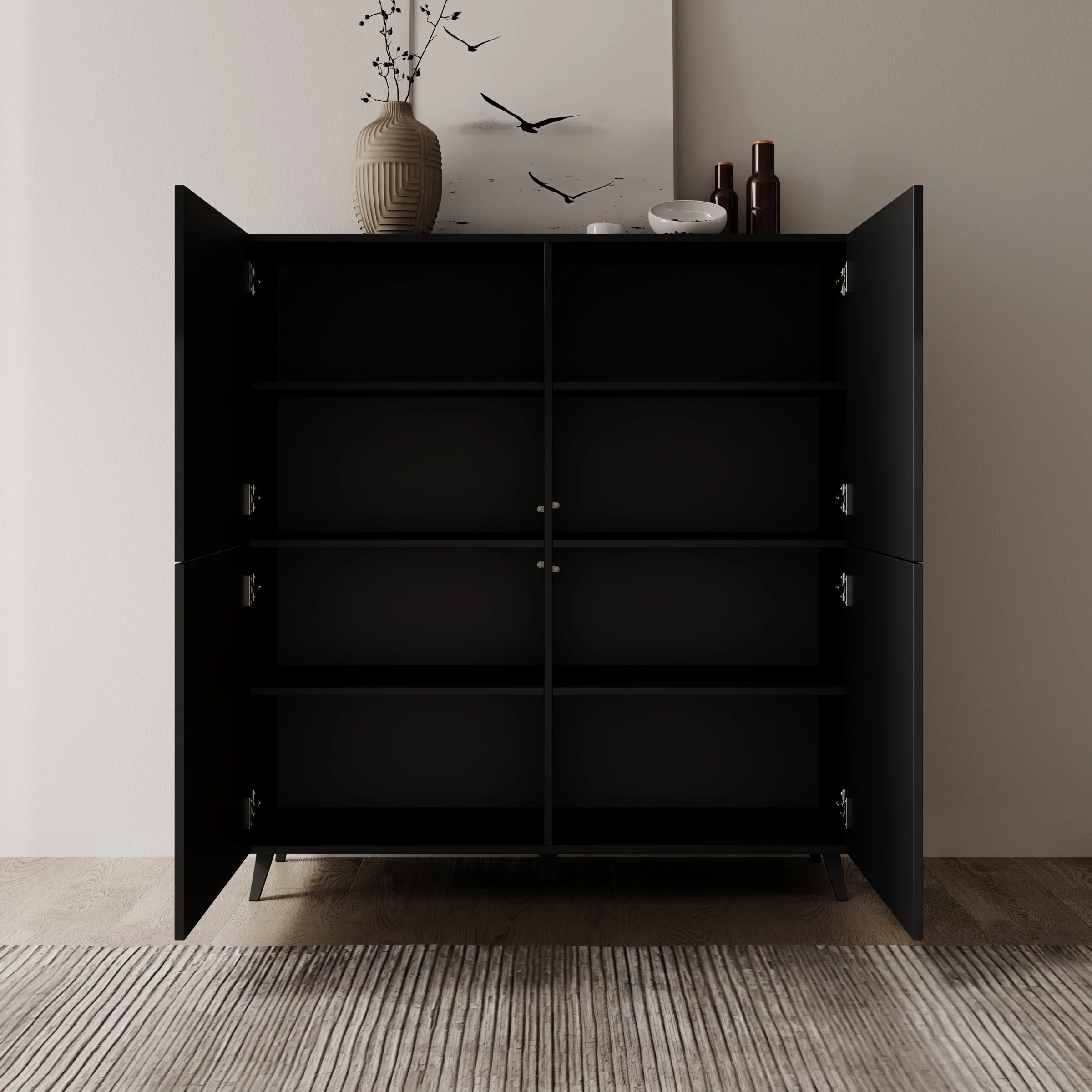 Pulse - Dressoir - Zwart mat - 120x40x130 cm - Image 2