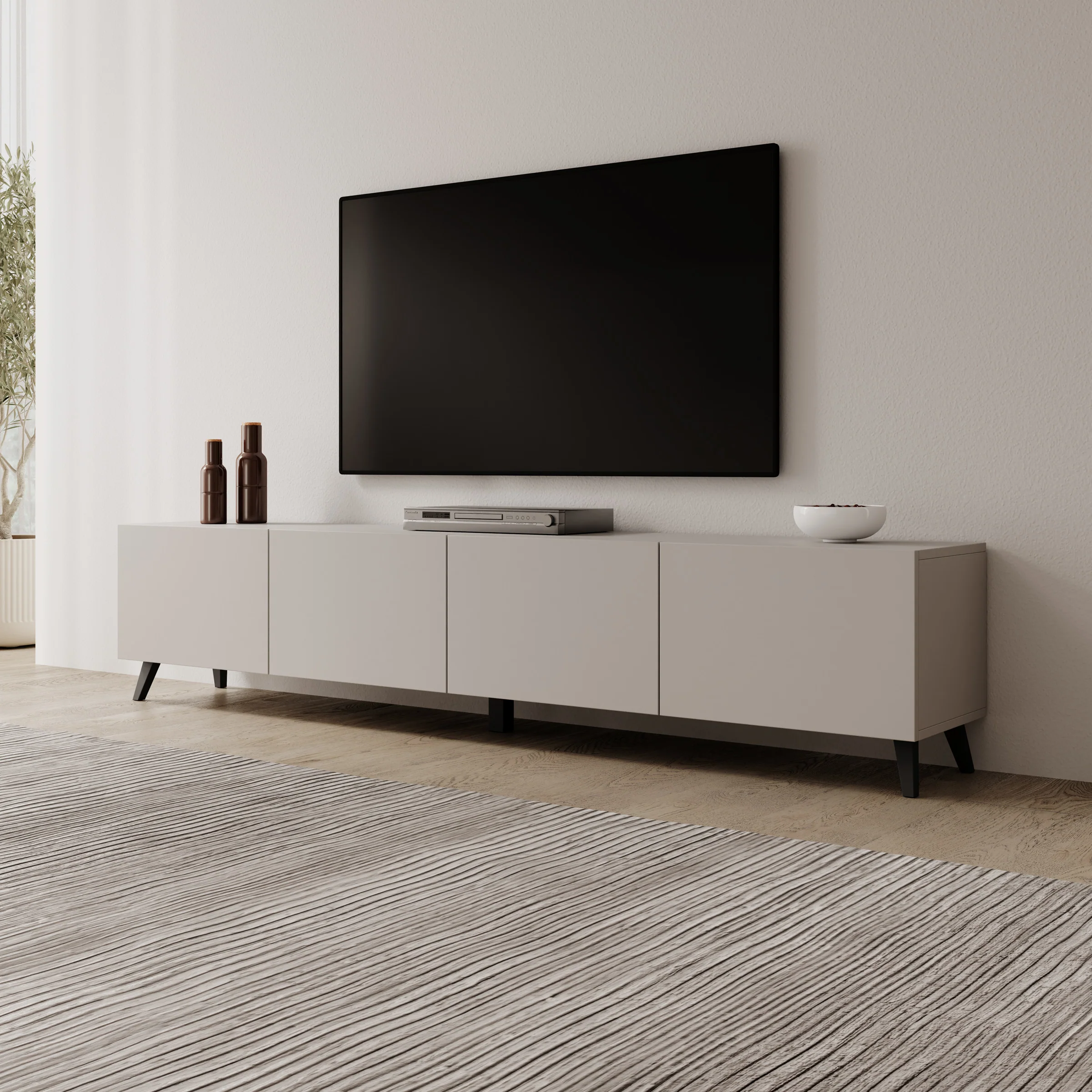 Pulse - TV-Meubel - Beige - 190x33x40 cm