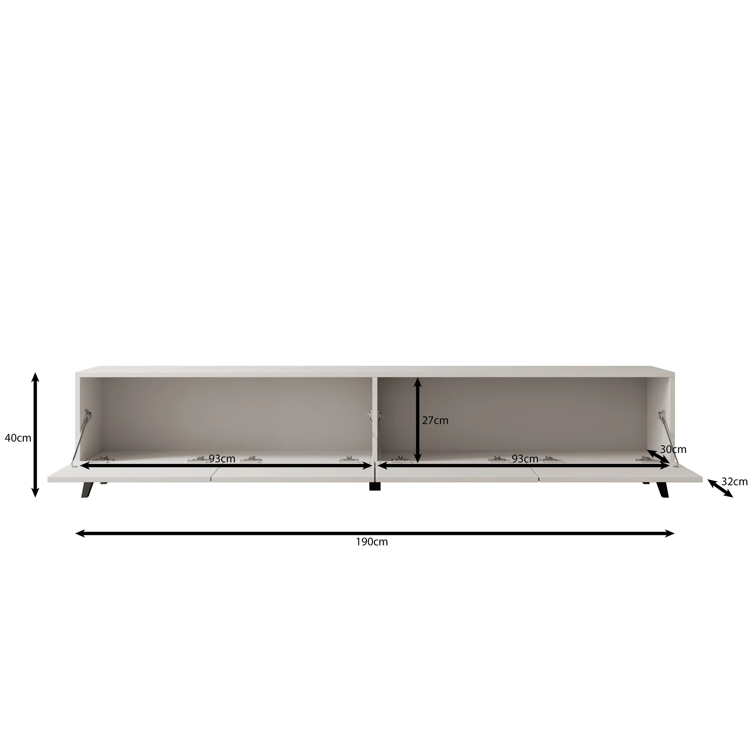 Pulse - TV-Meubel - Beige - 190x33x40 cm - Image 6