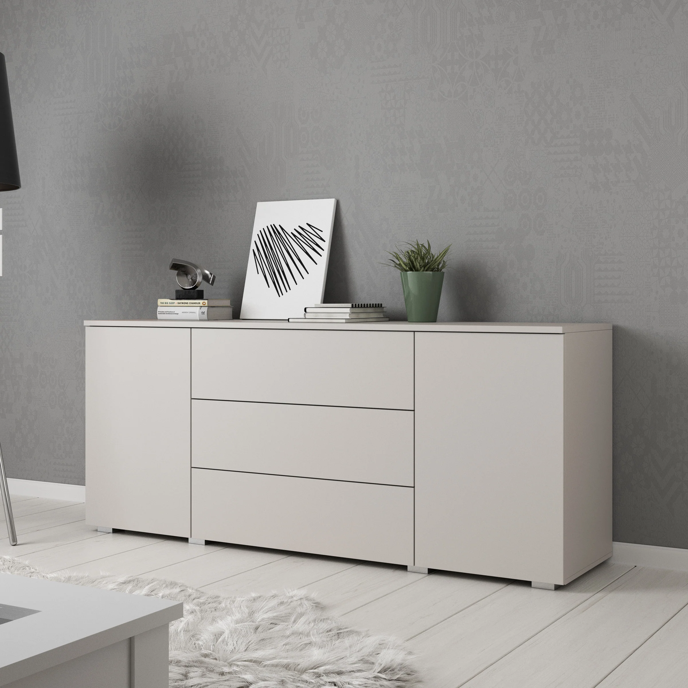 Pure - Dressoir - Beige - 150x39x68 cm