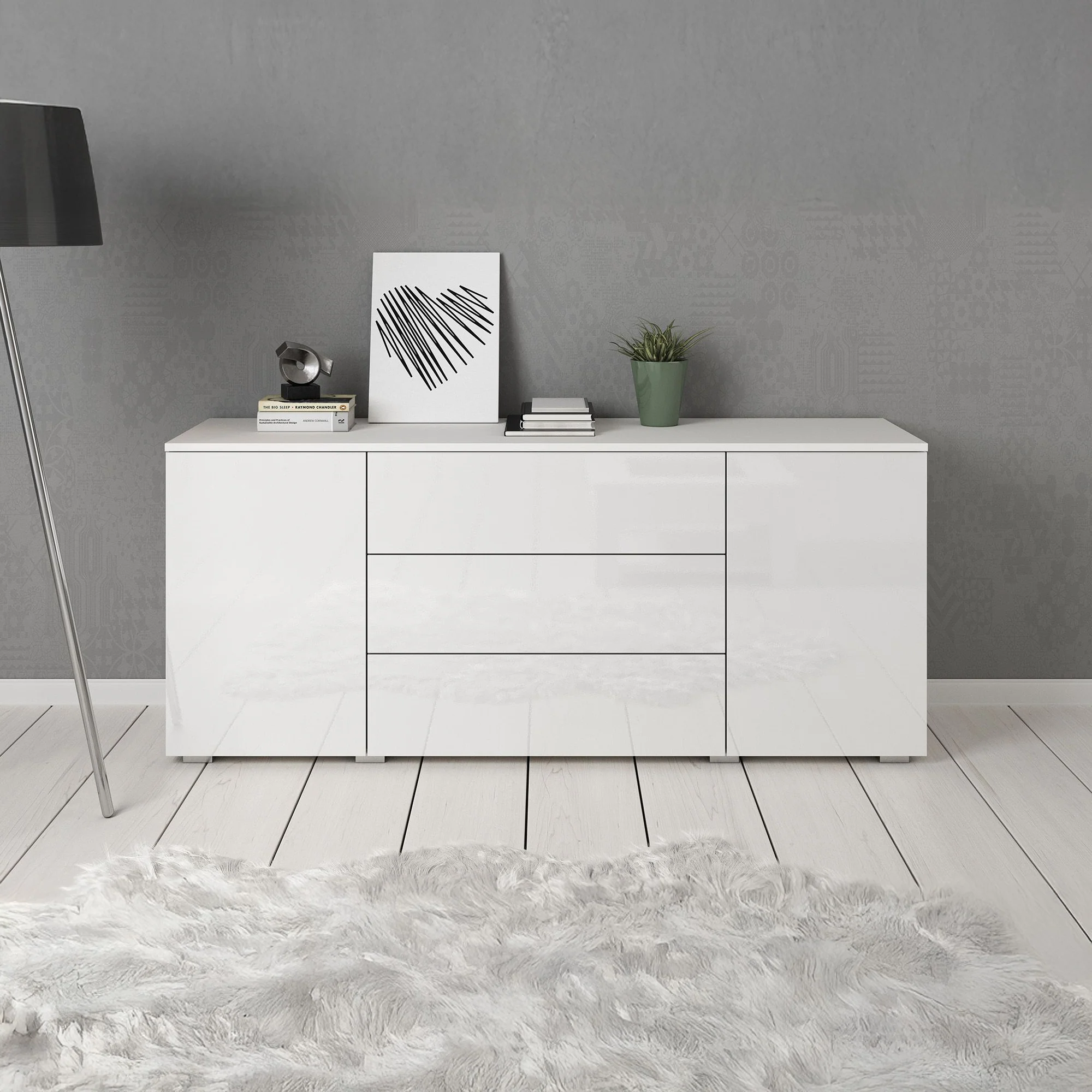 Pure - Dressoir - Wit - 150x39x68 cm - Image 3