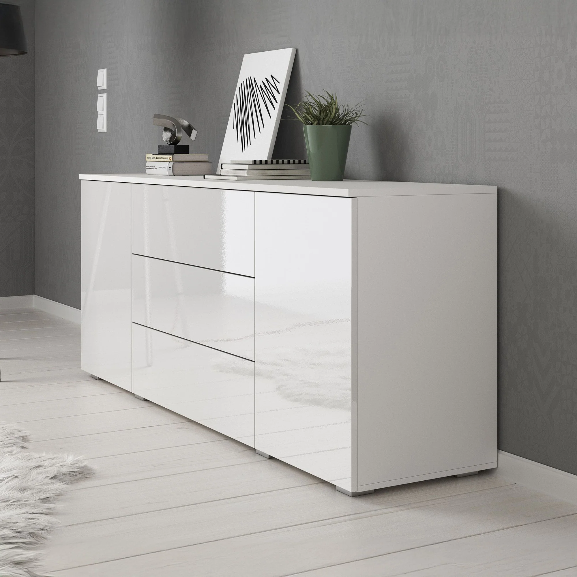 Pure - Dressoir - Wit - 150x39x68 cm - Image 4