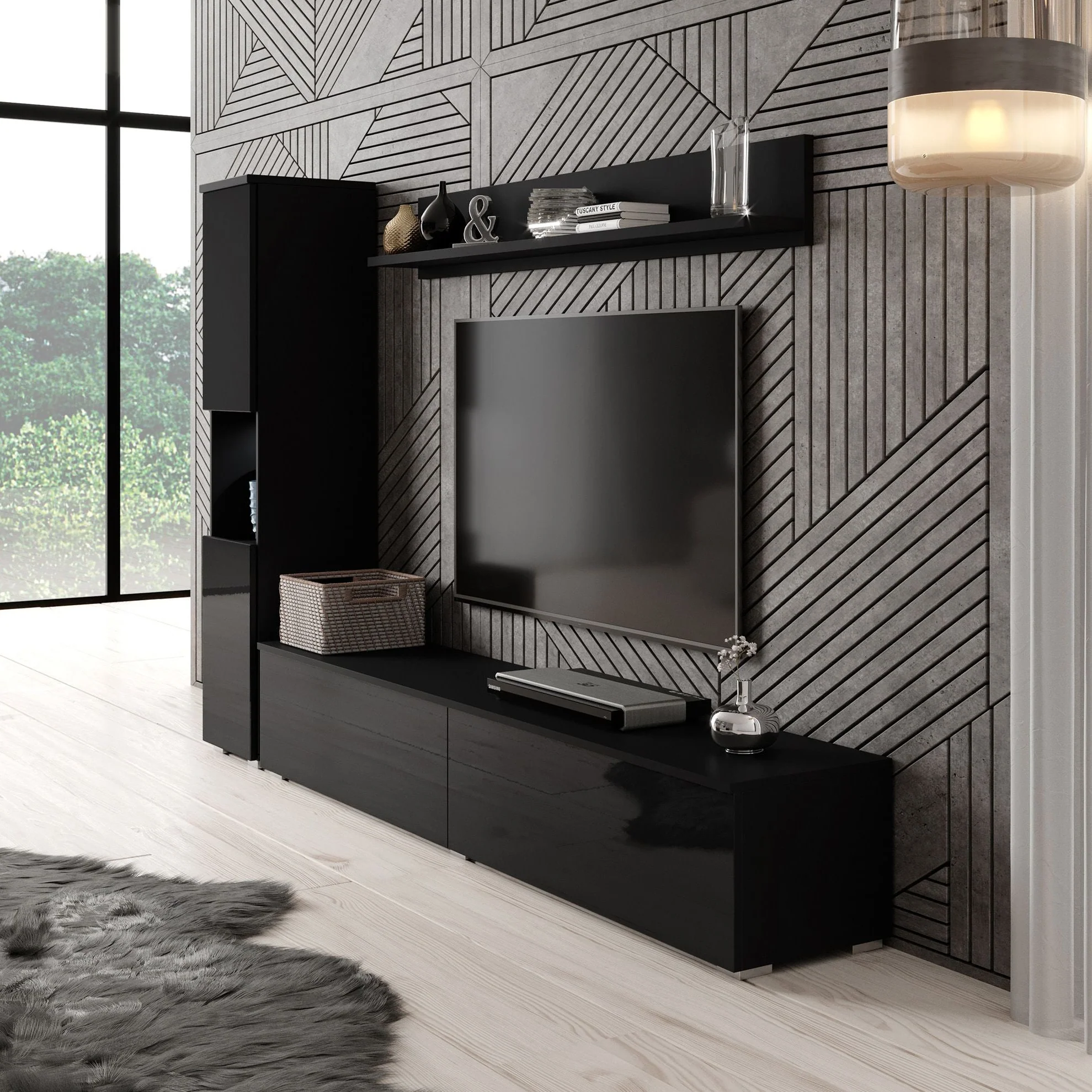 Pure - Wandmeubel - Zwart - 180x33x32 cm - Image 5