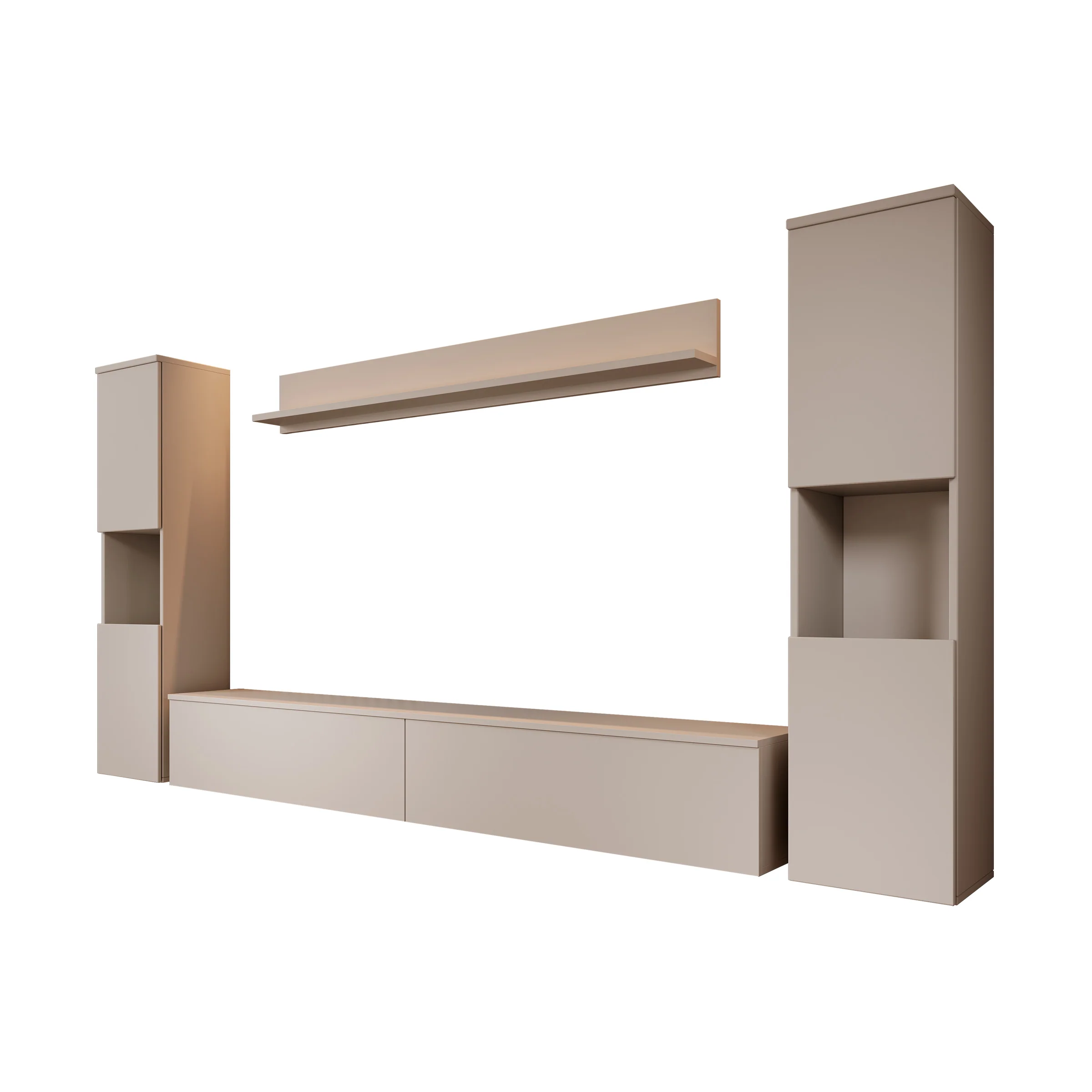 Pure XL - Wandmeubel - Beige - 180x33x130 cm - Image 10