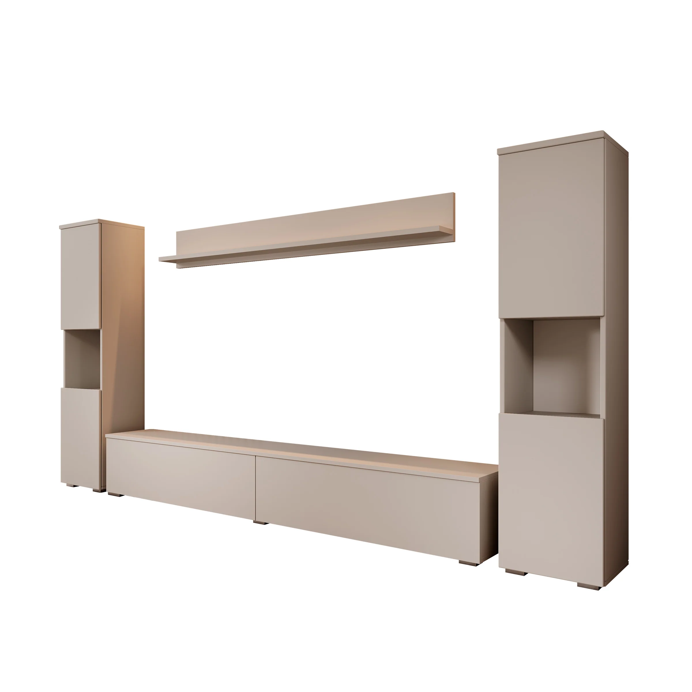 Pure XL - Wandmeubel - Beige - 180x33x130 cm - Image 11