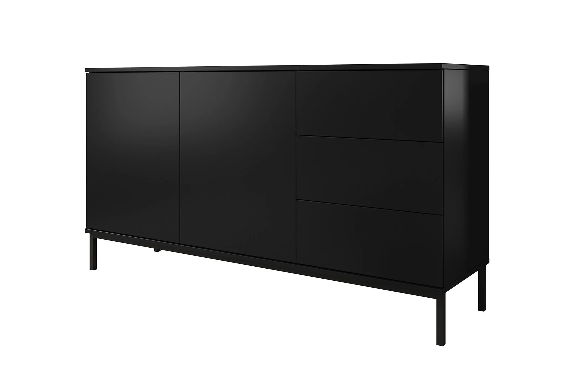 Queen - Dressoir - Zwart - 150x41x80 cm - Image 7