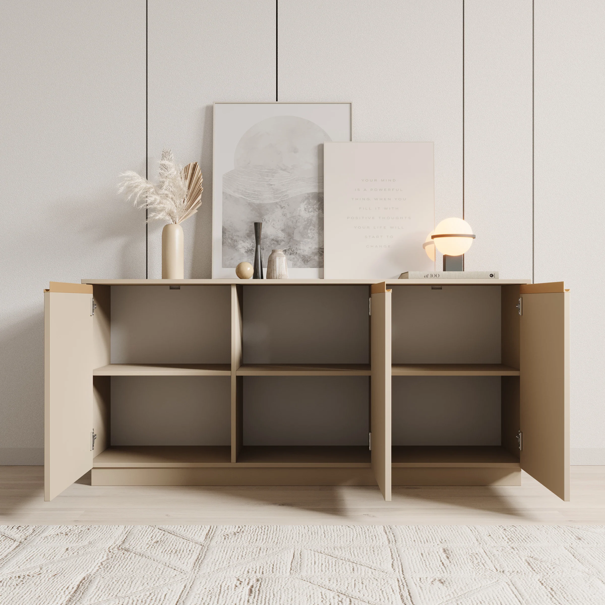 Remy - Dressoir - Beige - 153x39x72 cm - Image 2