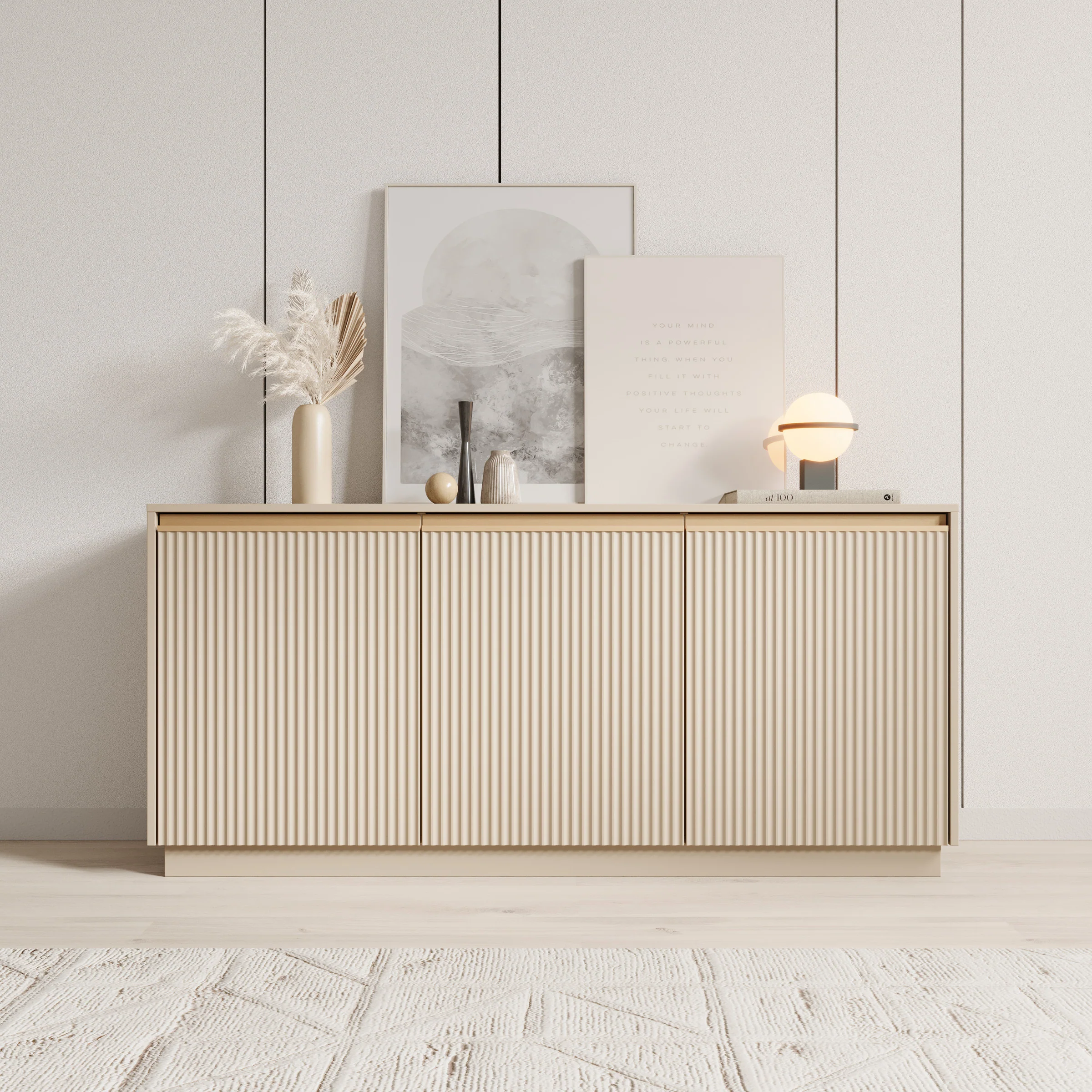 Remy - Dressoir - Beige - 153x39x72 cm - Image 3