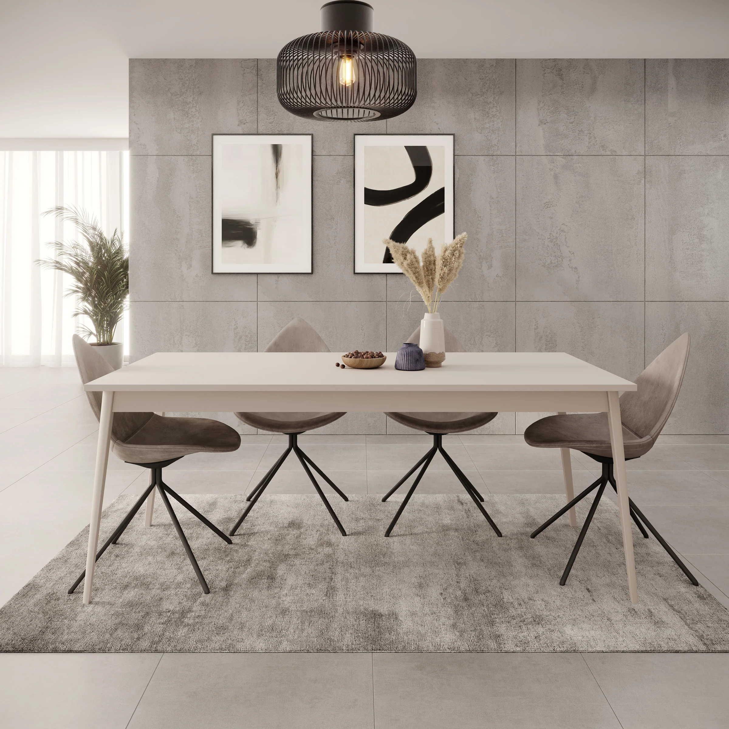 Reunion - Eetkamertafel - Beige - 180x75x90 cm - Image 2