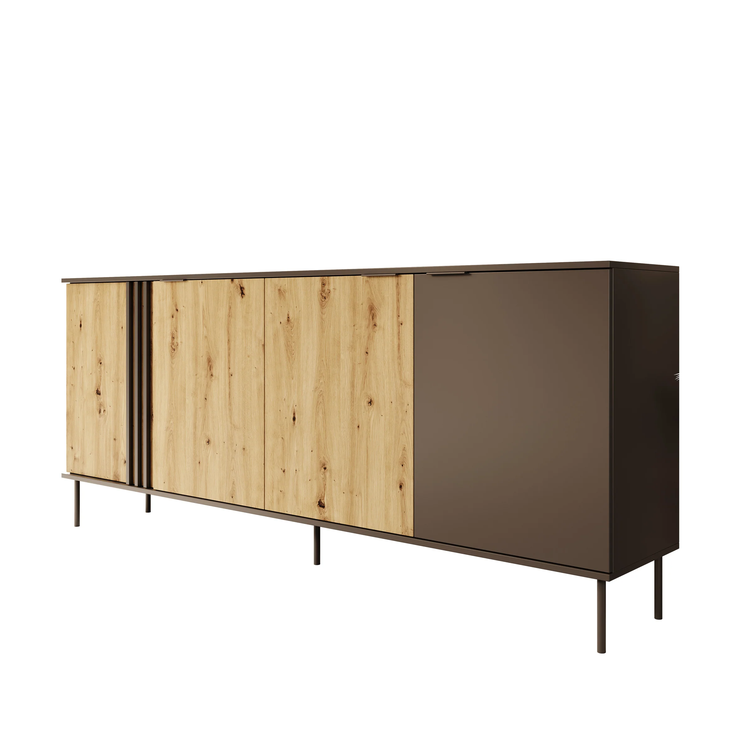Rogan - Dressoir - Zwart - 220x40x92 cm - Image 7