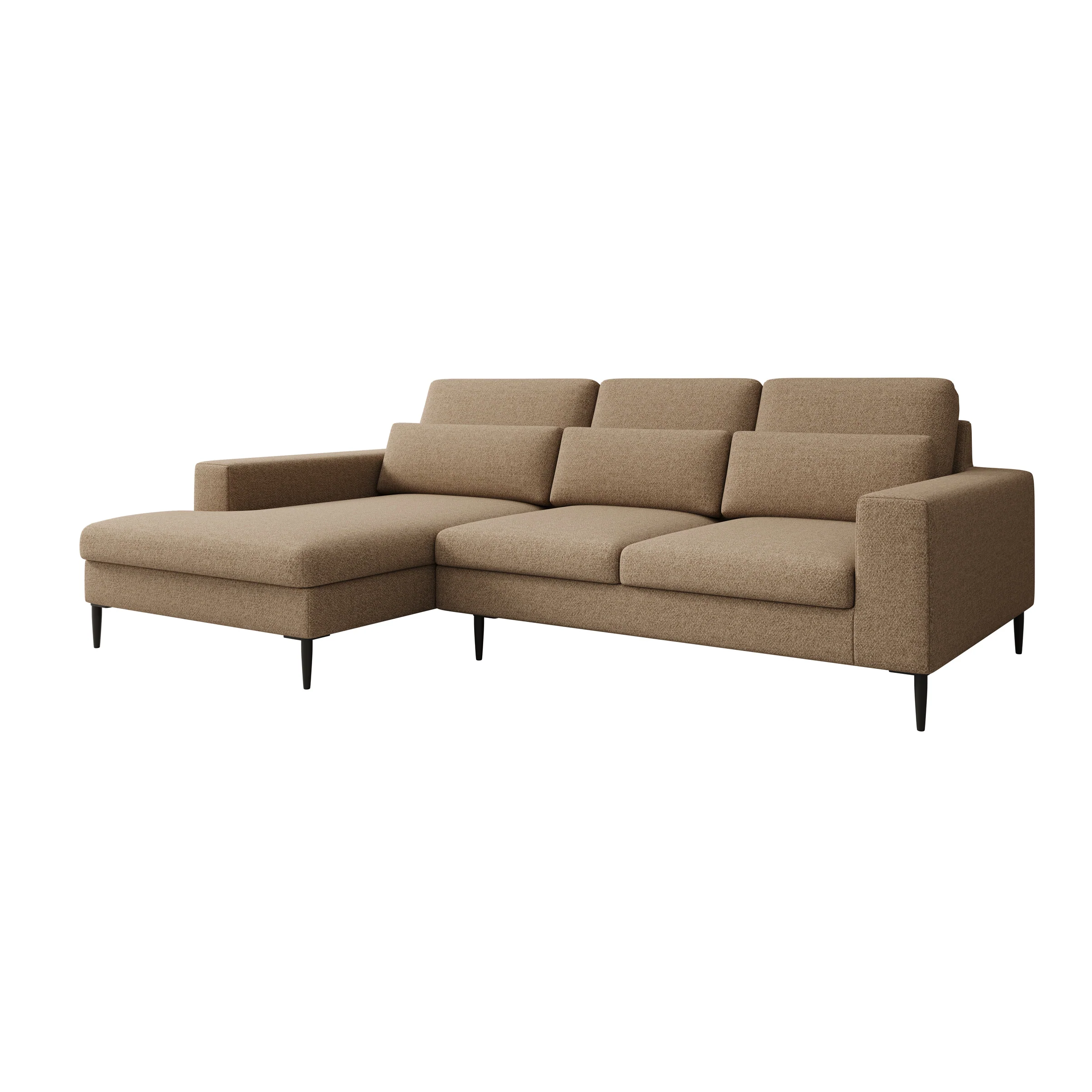 Rosano - Hoekbank 3-zits met chaise longue - Stof beige - Links - Image 5
