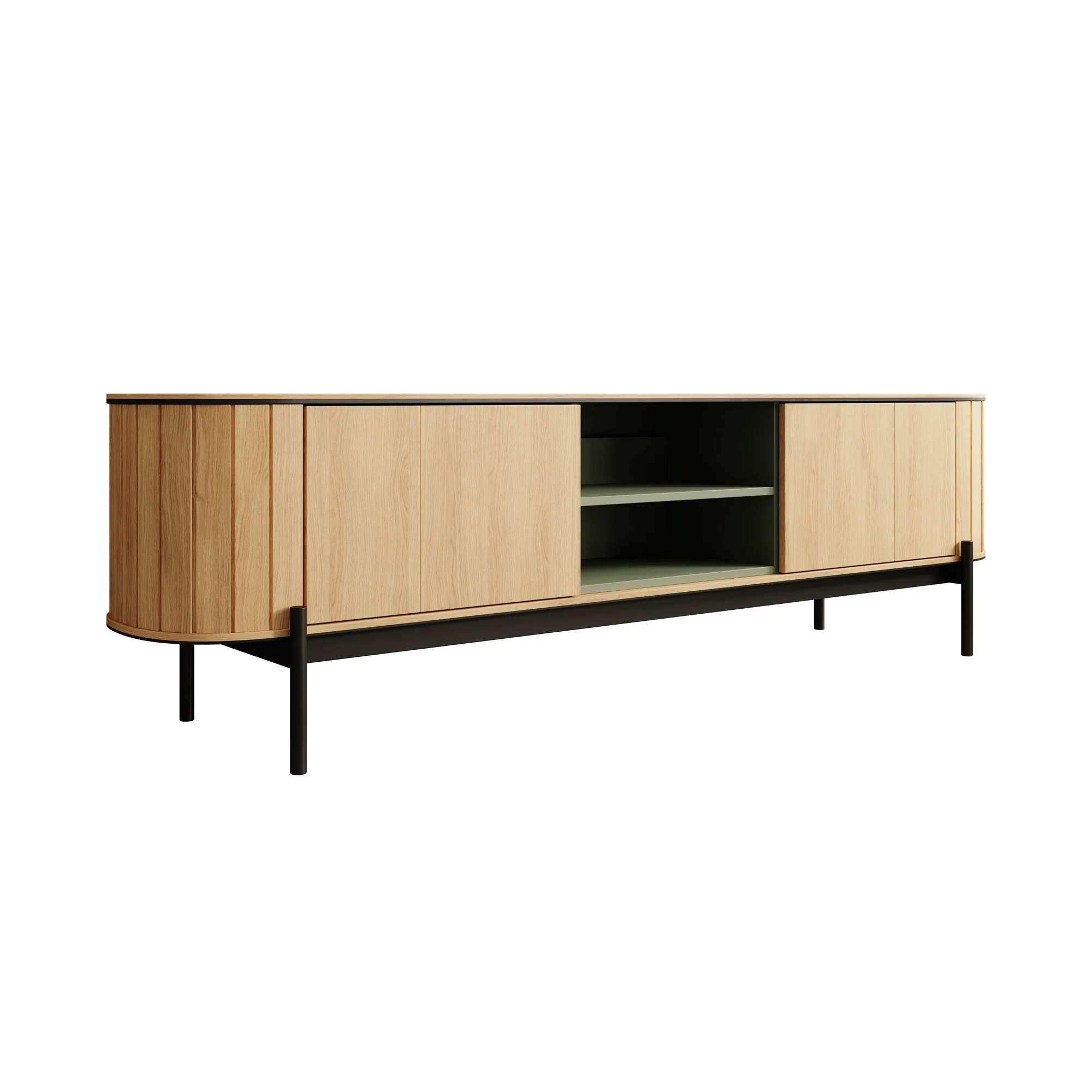 Royale - TV-Meubel met 2 deuren - Eiken  - 200x45x57 cm - Image 6