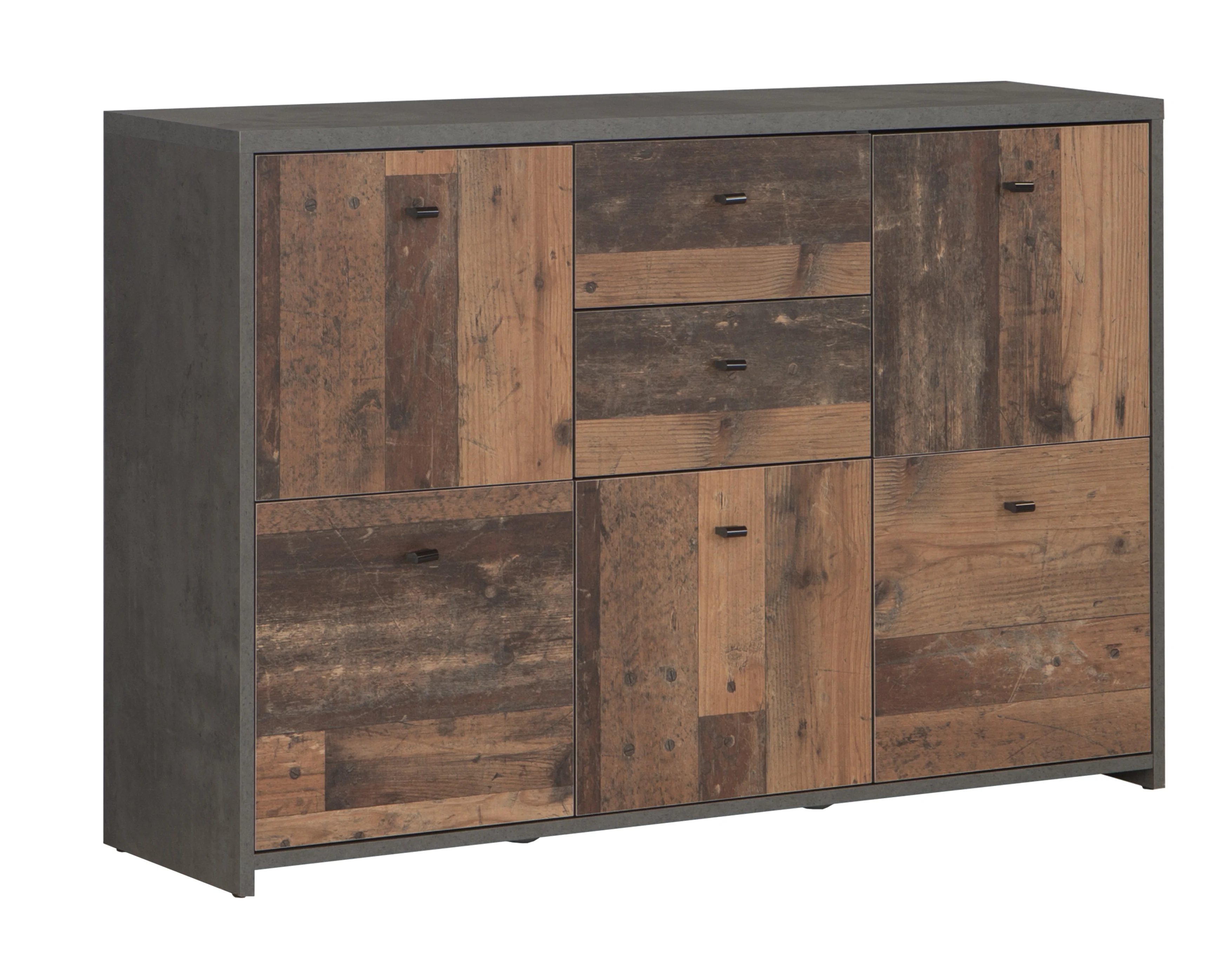 Sahara 4 - Dressoir - Old wood/grijs - 114x30x77 cm - Image 8