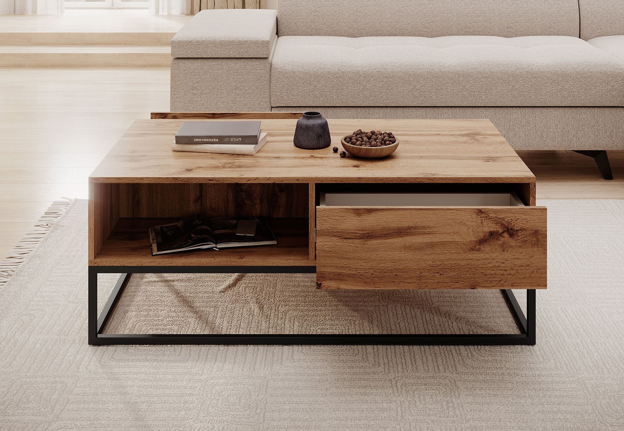 Delta - Salontafel met lades - Eiken - Image 3