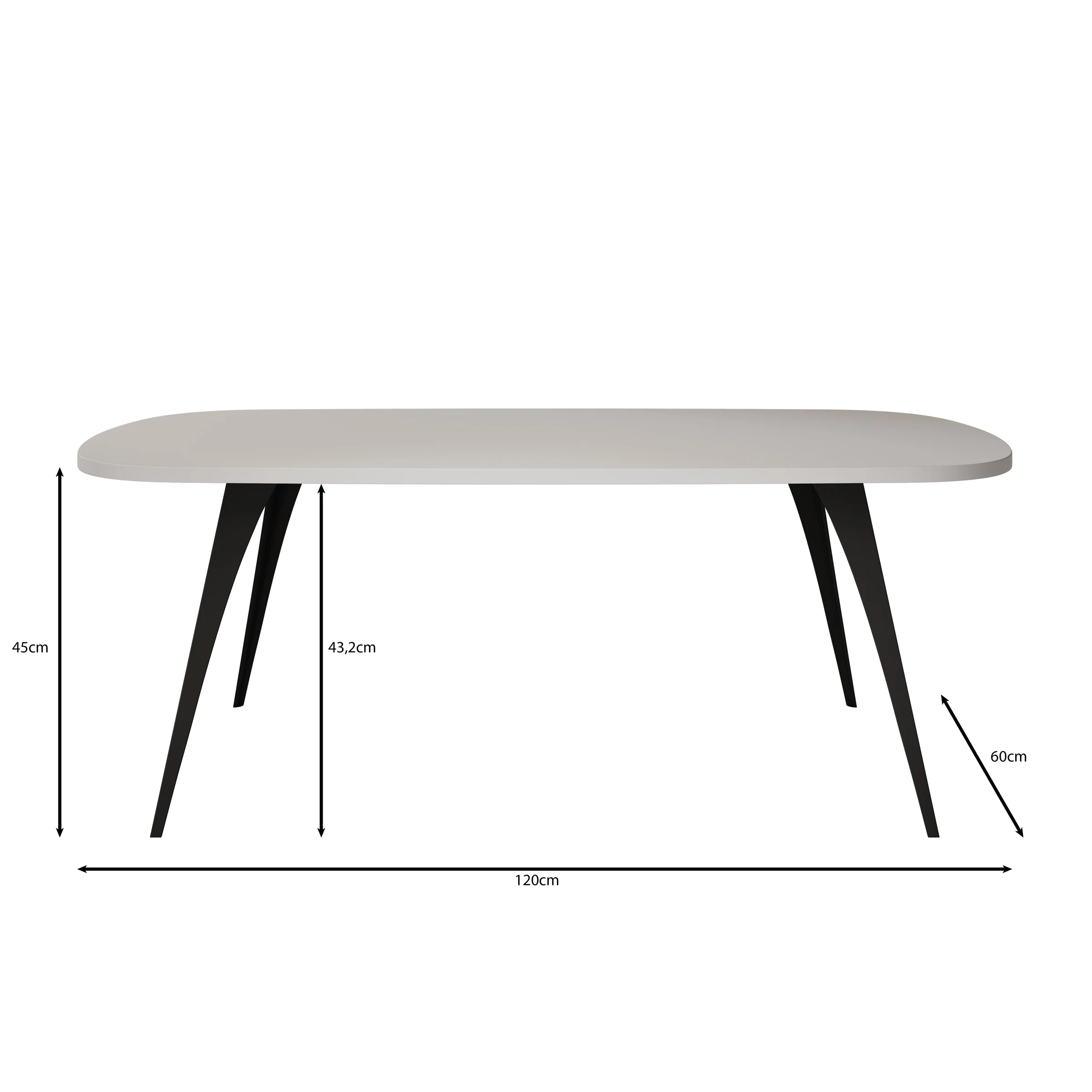 Flix - Salontafel - Wit - 120x60x45 cm - Image 3