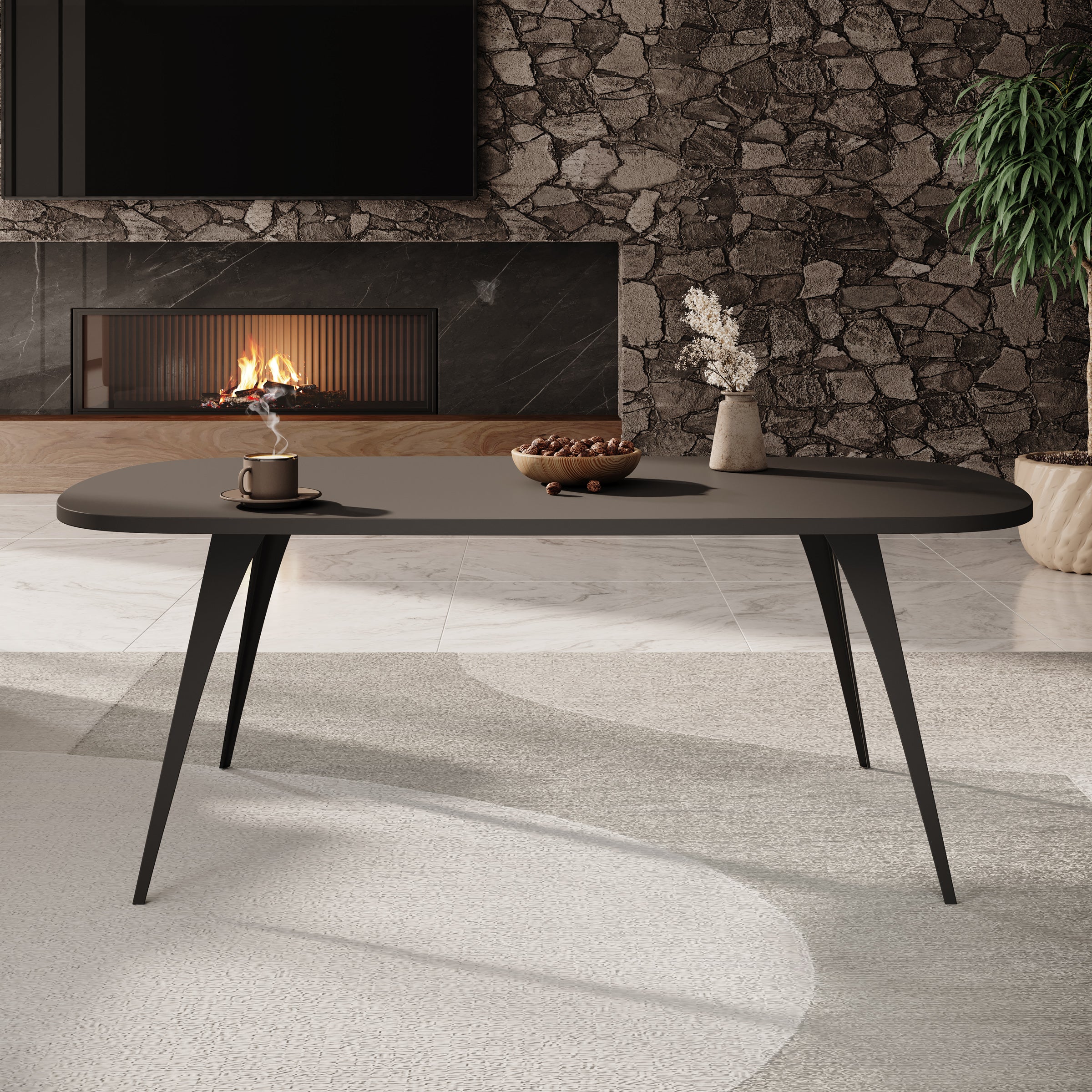 Flix - Salontafel - Zwart - 120x60x45 cm - Image 2