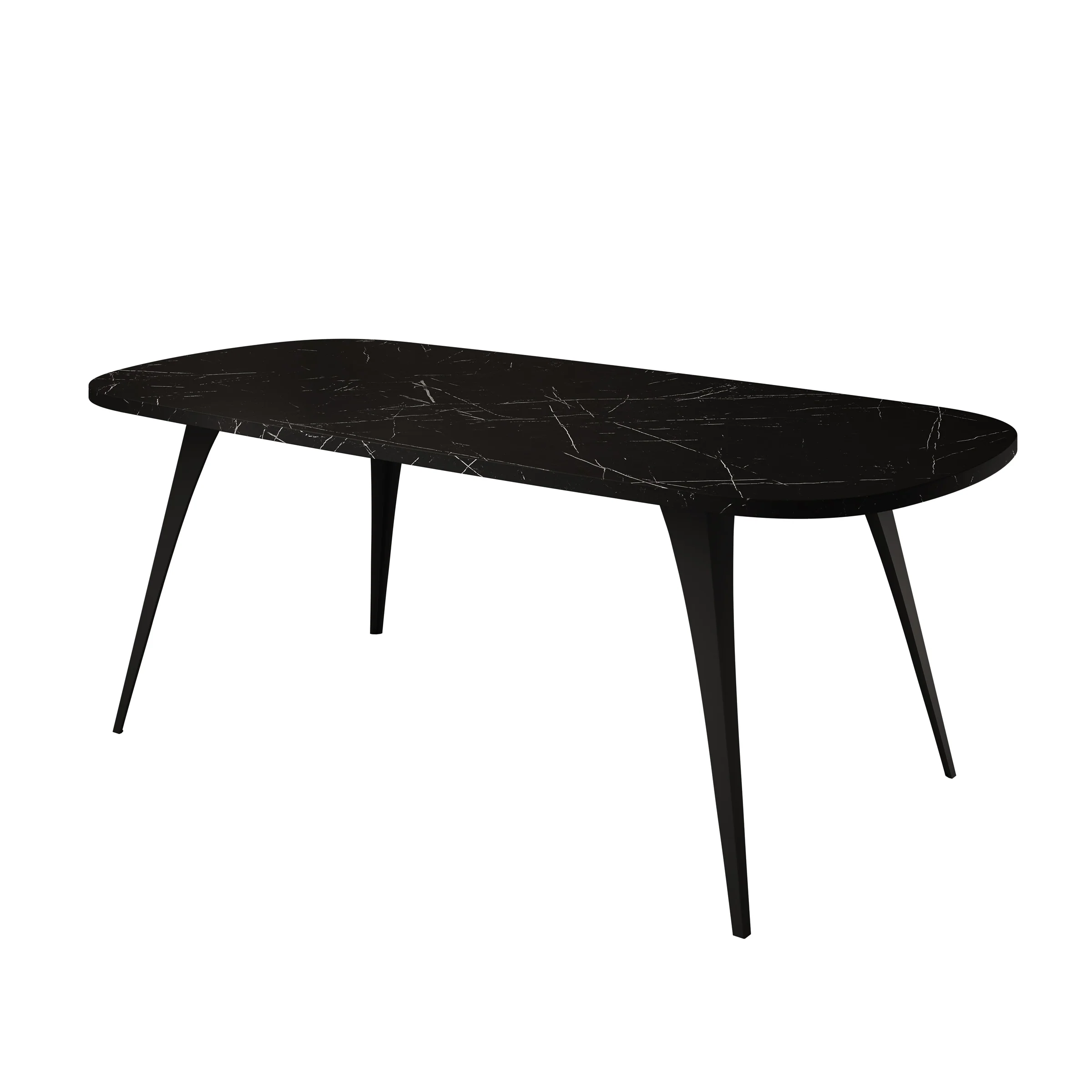 Flix - Salontafel - Zwart marmerlook - 120x60x45 cm - Image 4