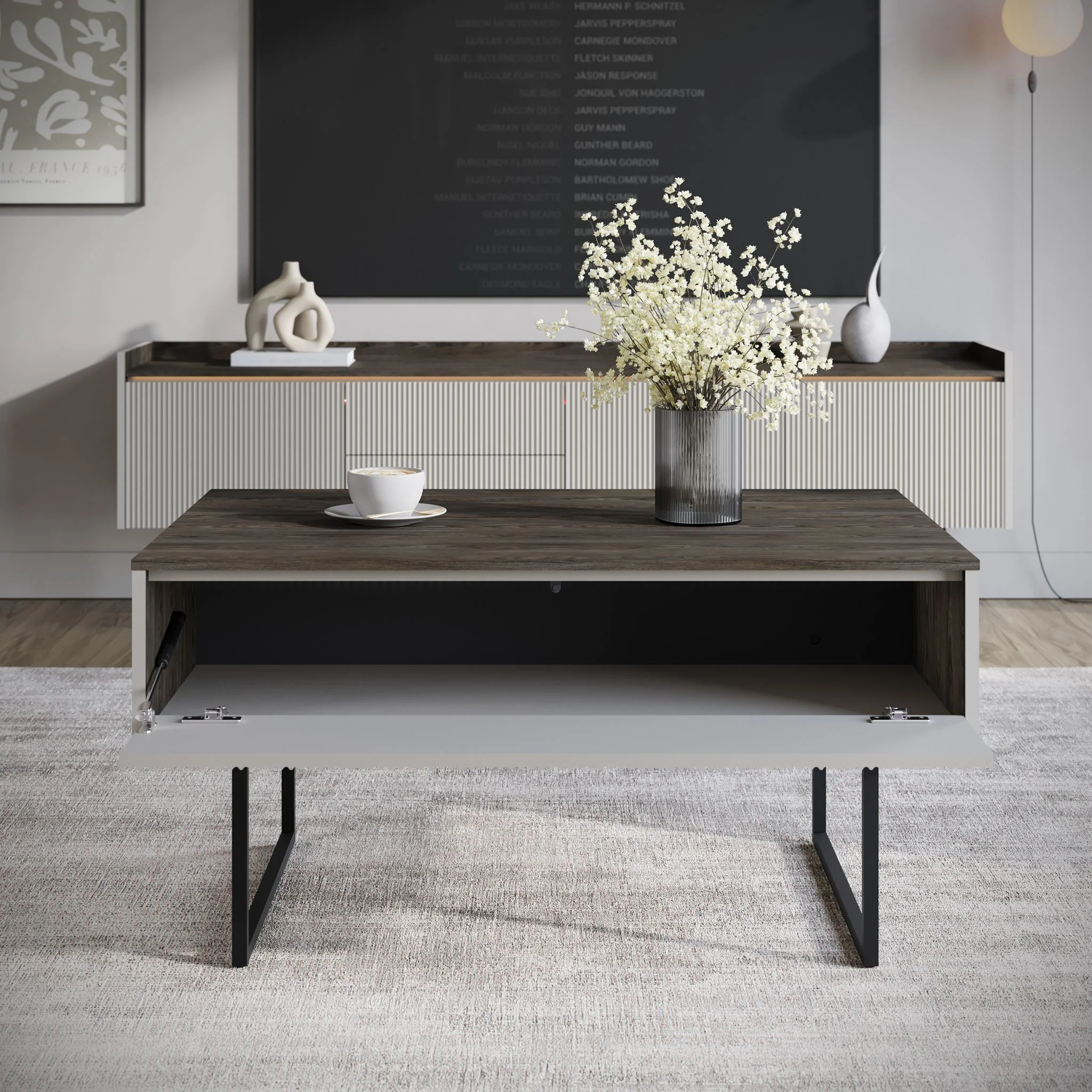 Linq - Salontafel met opbergruimte - Beige - Image 3