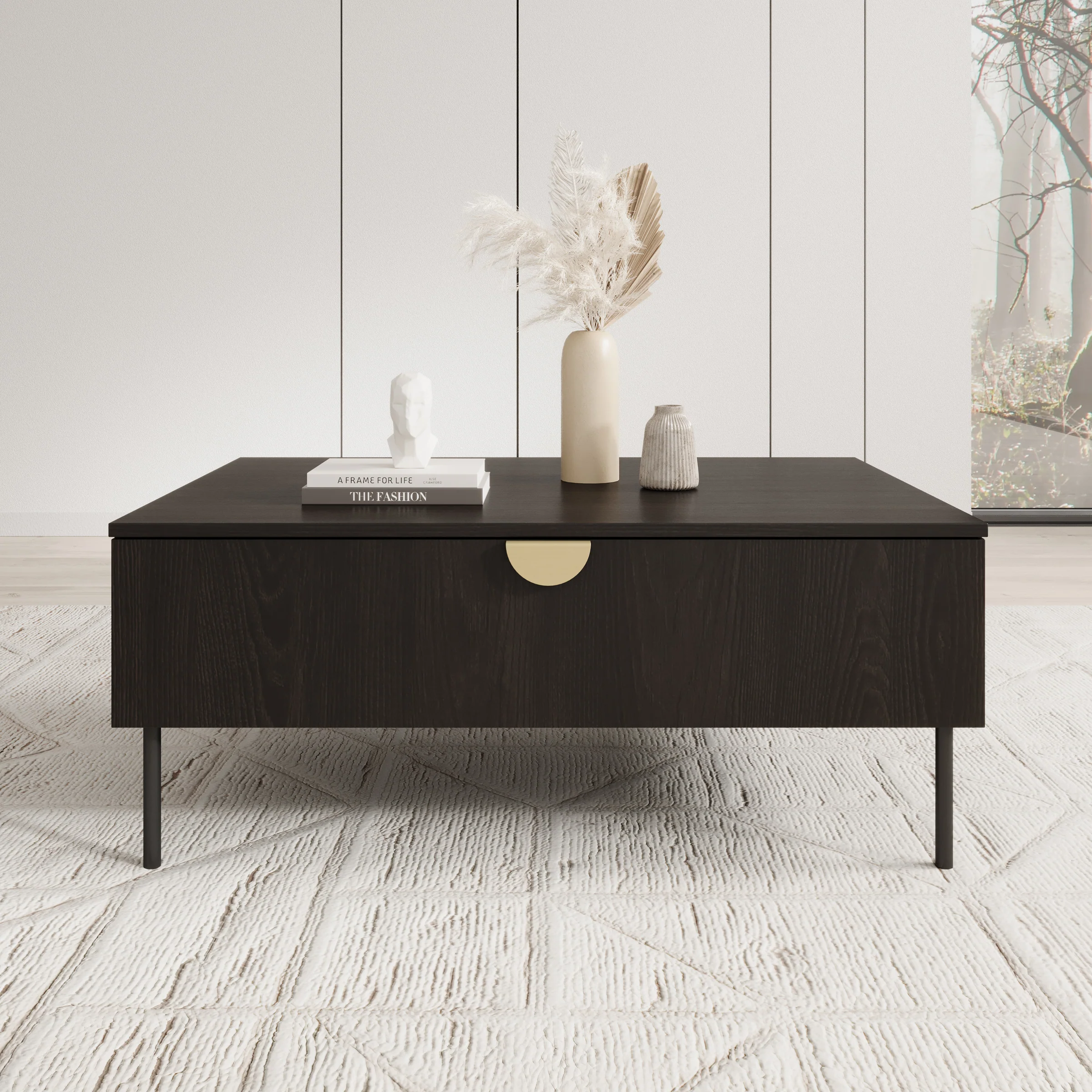 Monor - Salontafel - Zwart - 100x66x42 cm - Image 3