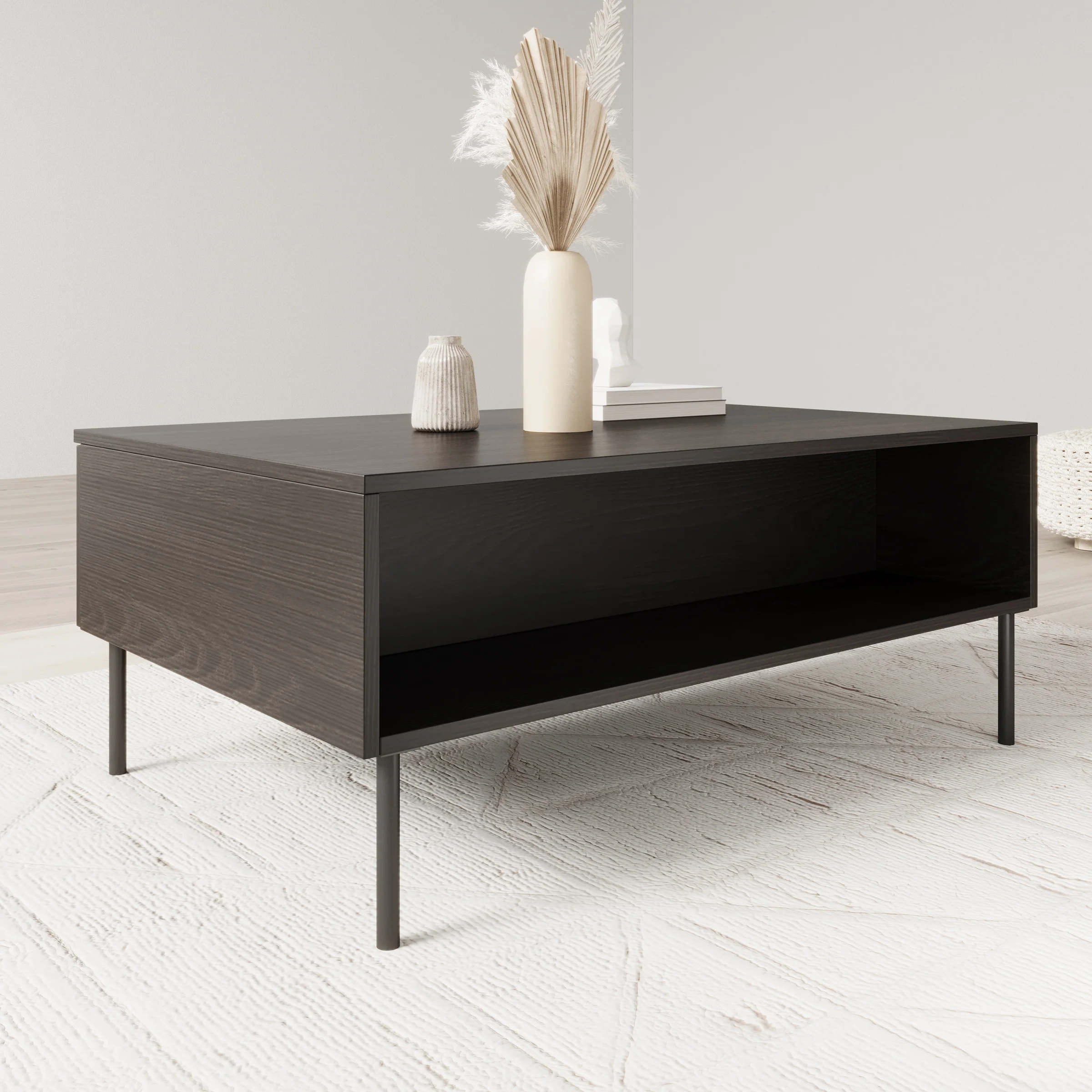 Monor - Salontafel - Zwart - 100x66x42 cm - Image 4