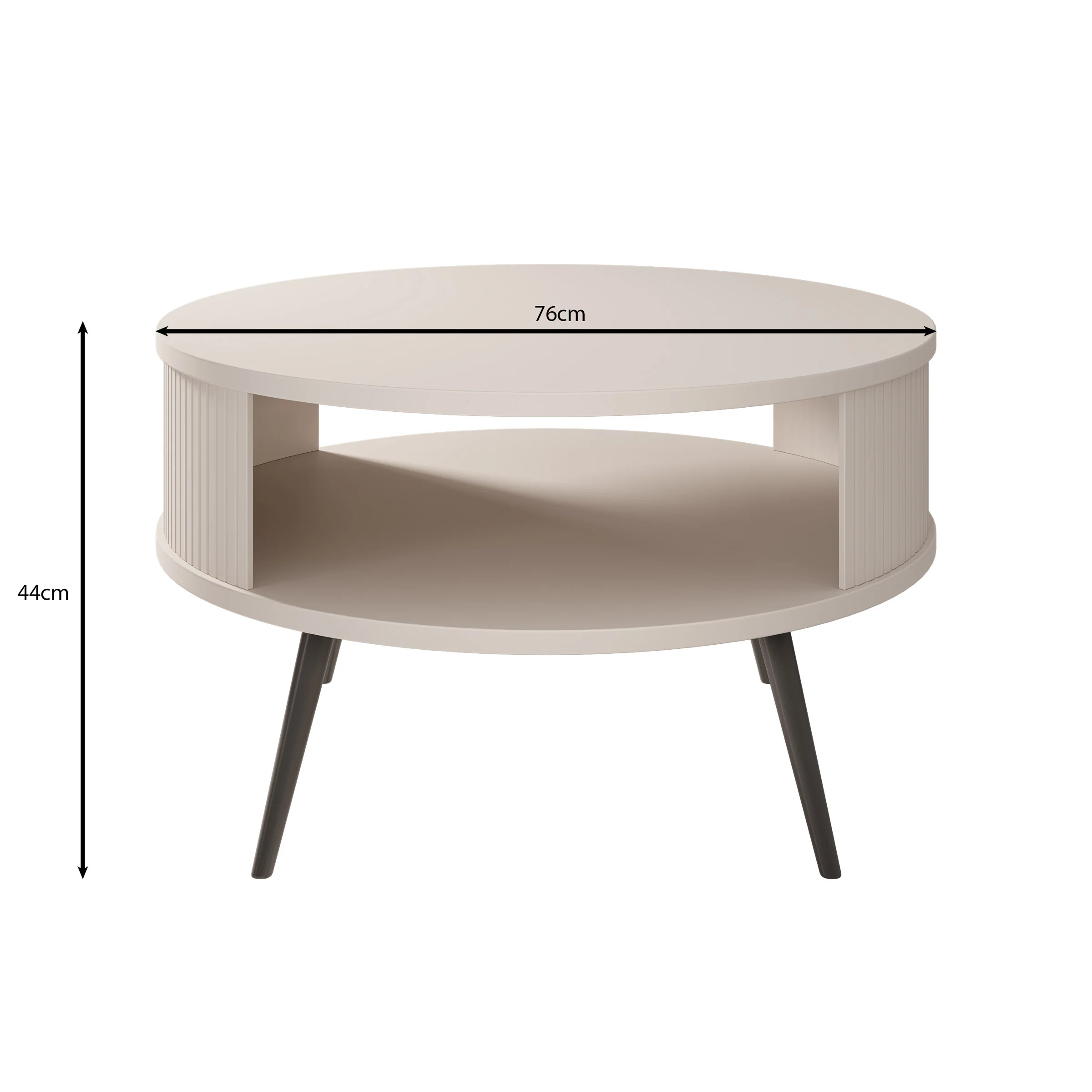 Riley - Salontafel - Beige - 76x44 cm - Image 3