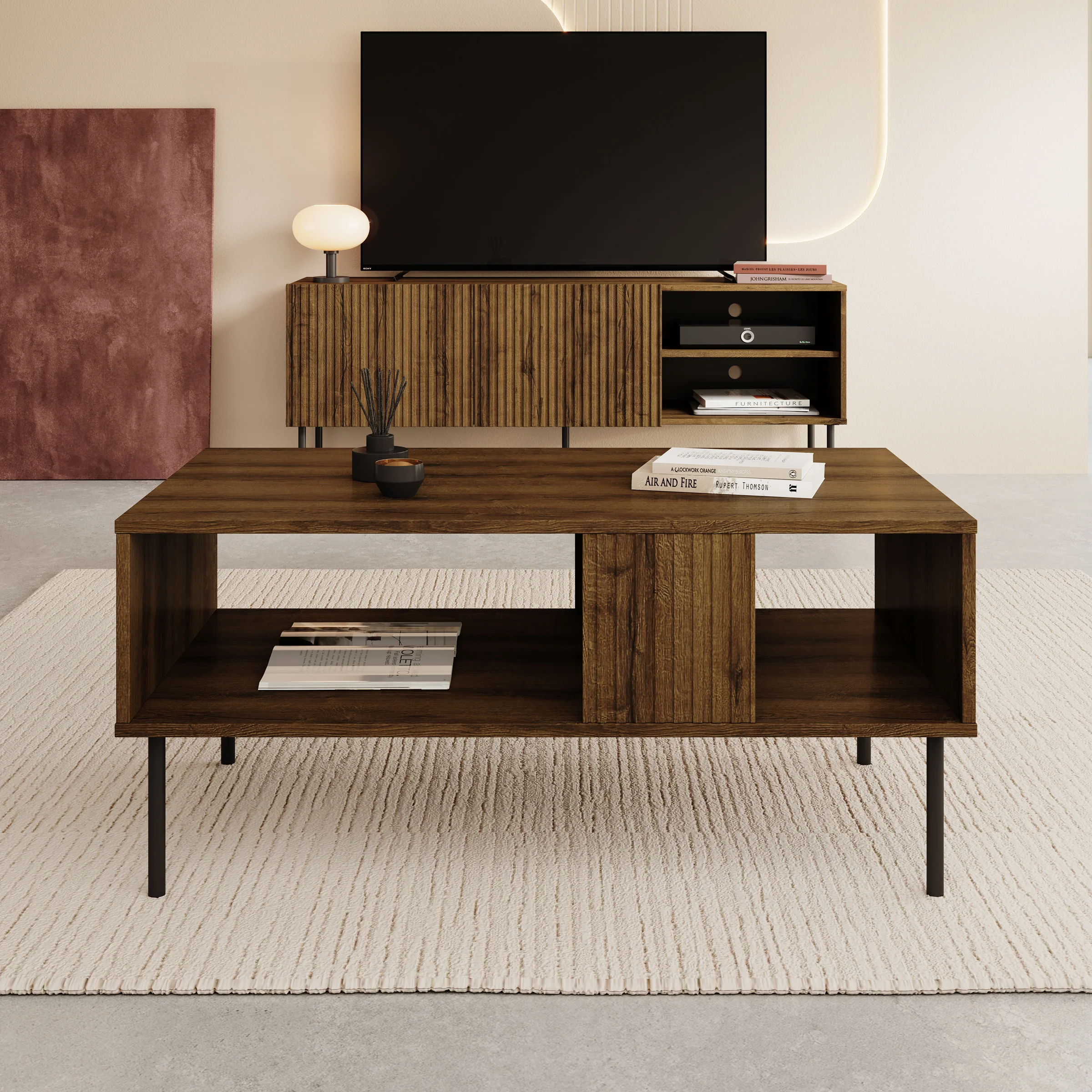 Tartagal - Salontafel - Donkerbruin - 100x55x46 cm - Image 2