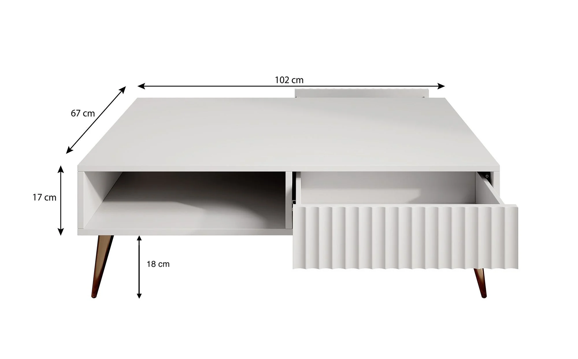 Winq - Salontafel 2 lades - Antraciet - Image 4