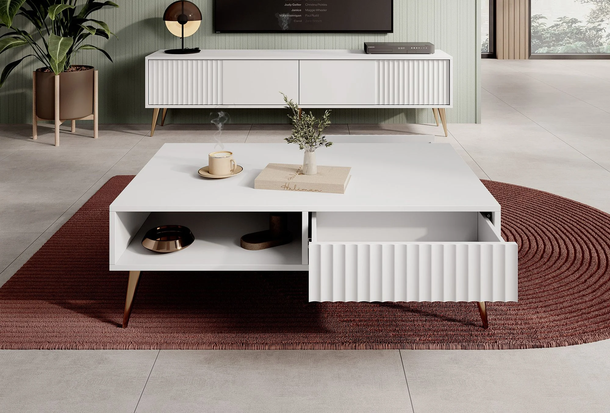 Winq - Salontafel 2 lades - Wit - Image 3