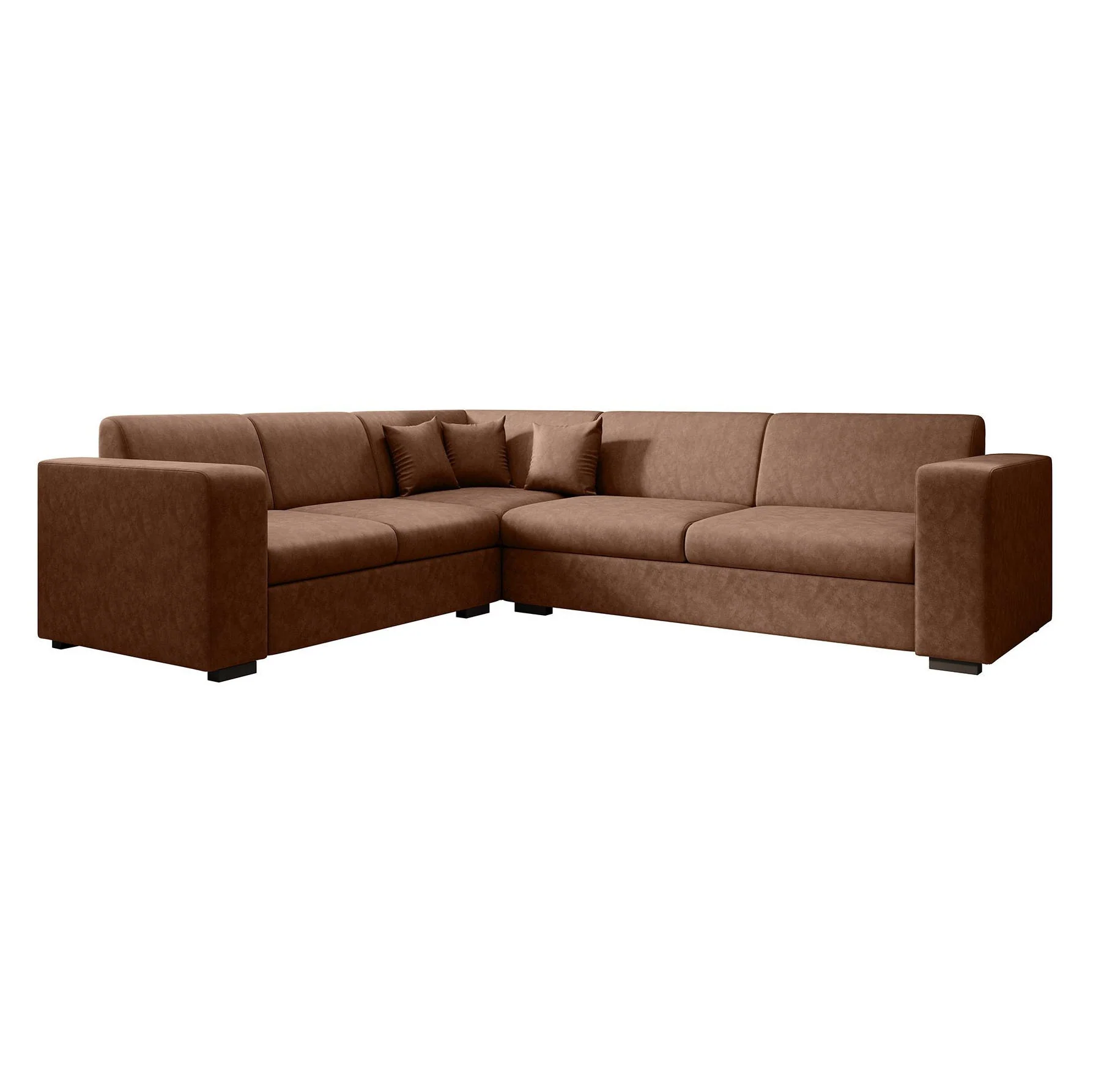 Santana - Hoekbank 4-zits - Kunstleer cognac - Links - Image 6