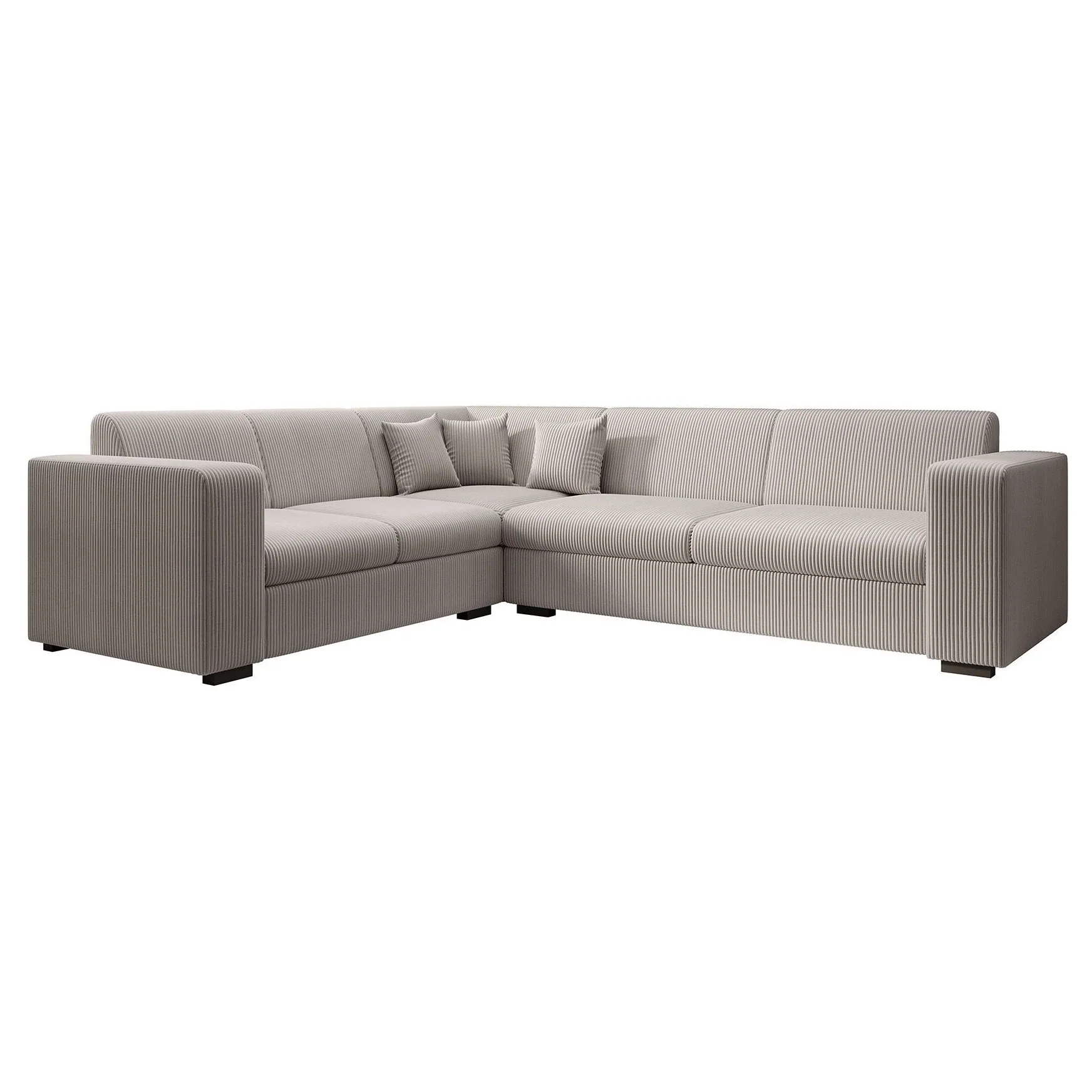 Santana - Hoekbank 4-zits - Ribstof beige - Links - Image 6