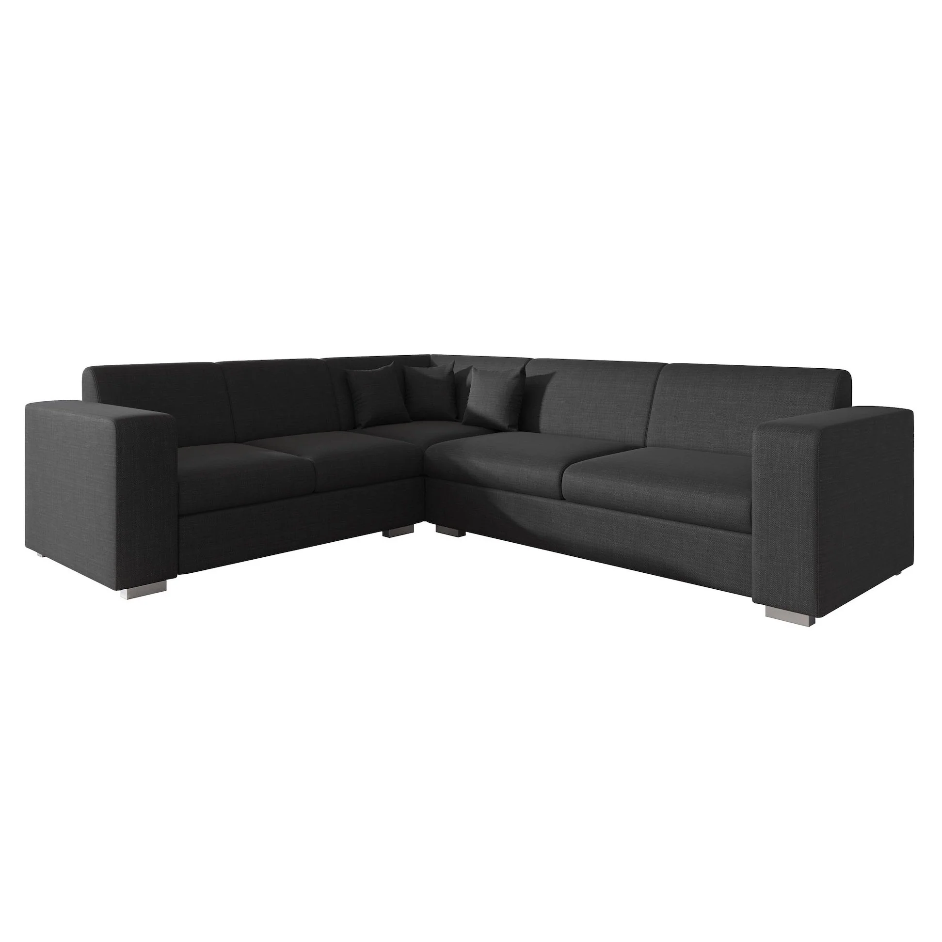 Santana - Hoekbank 4-zits - Stof zwart - Links - Image 6