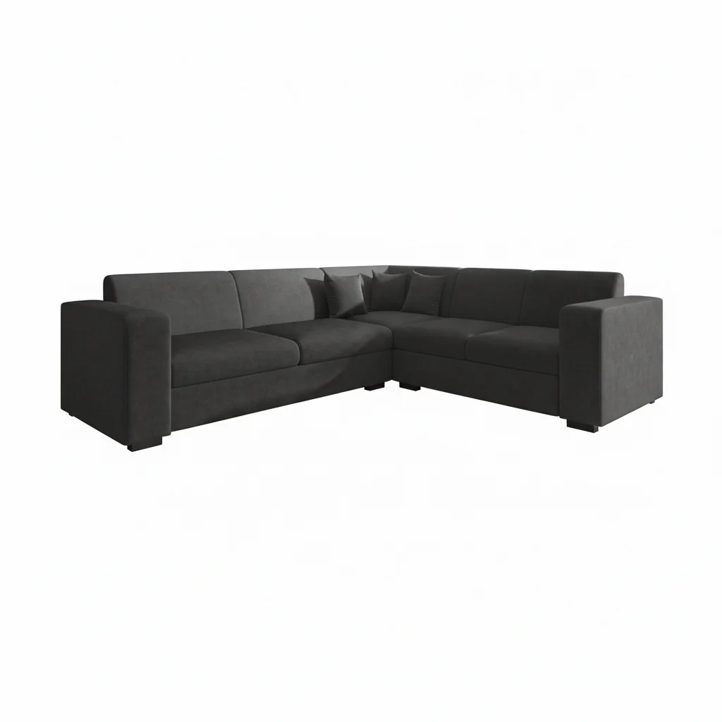 Santana - Hoekbank 4-zits - Velvet grijs - Rechts - 270x23x78 cm - Image 5