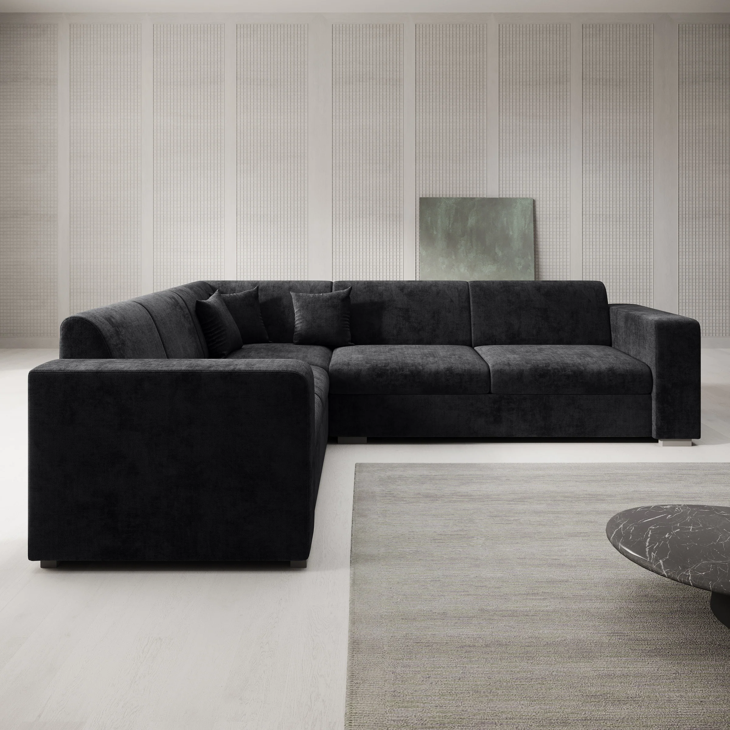Santana - Hoekbank 4-zits - Velvet zwart - Links - Image 2