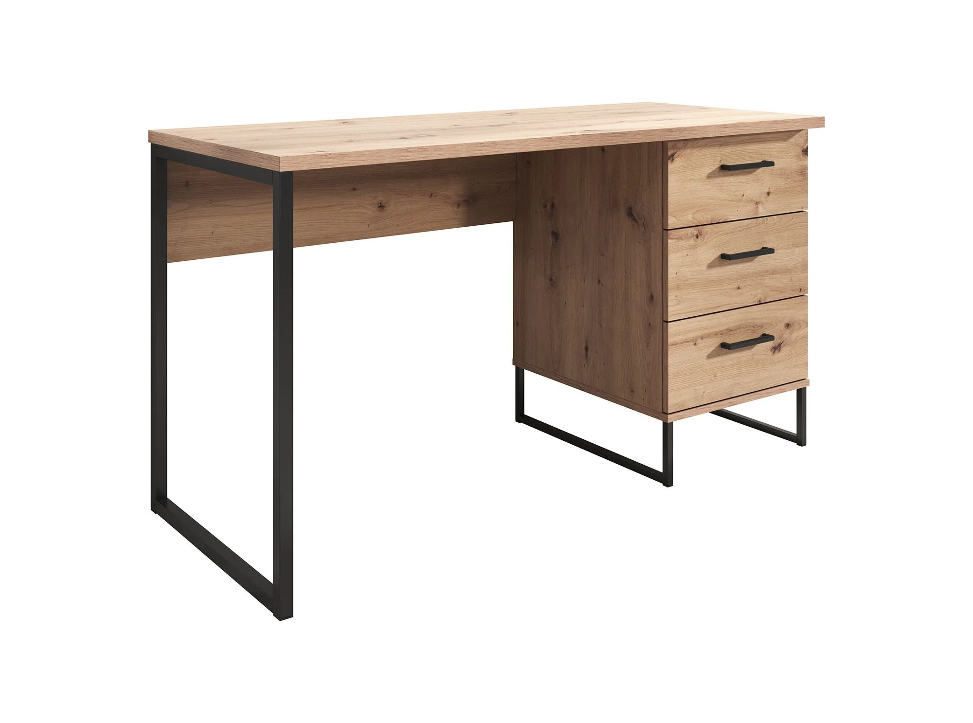 Saturn - Bureau - Eiken/zwart - 138x56 cm - Image 7